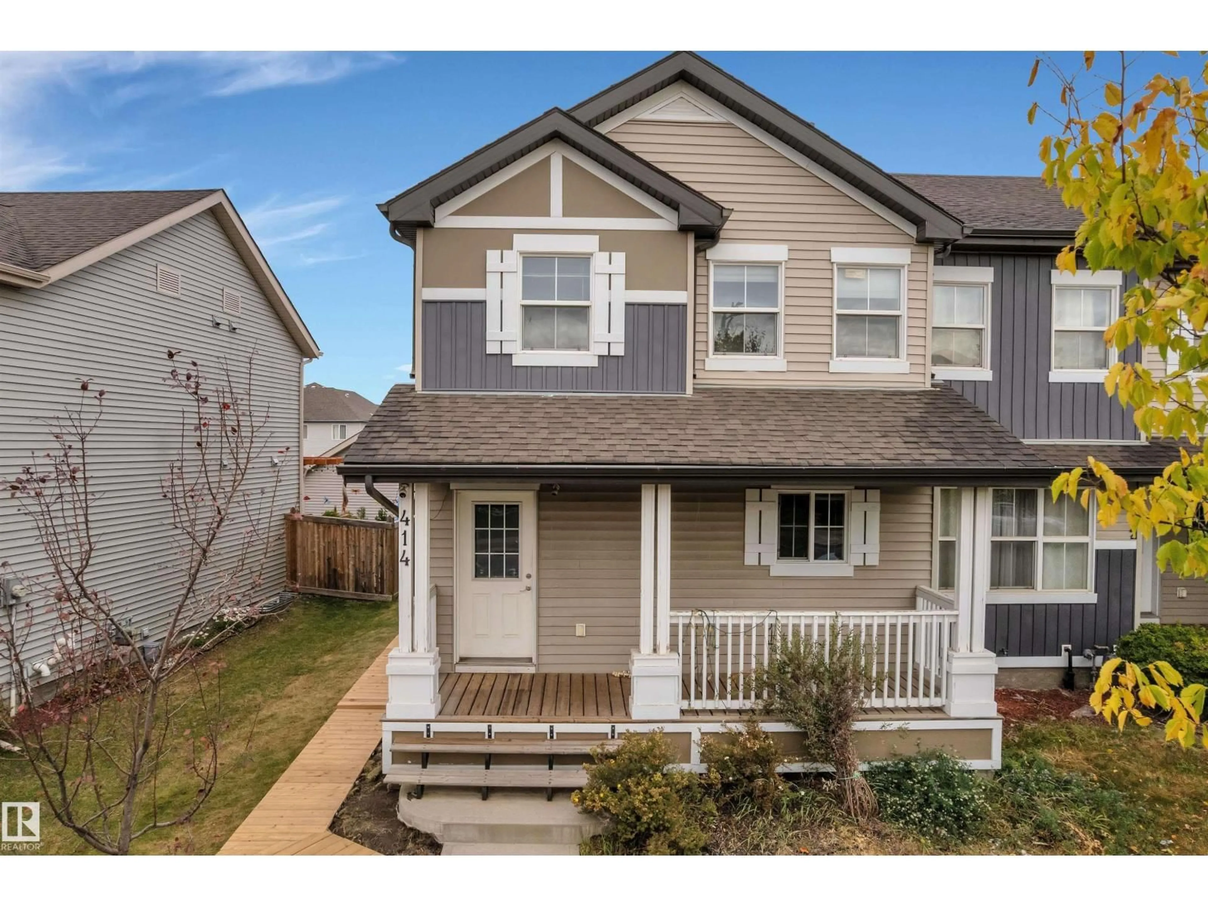 Home with vinyl exterior material, street for 414 WATT BV, Edmonton Alberta T6X1R1
