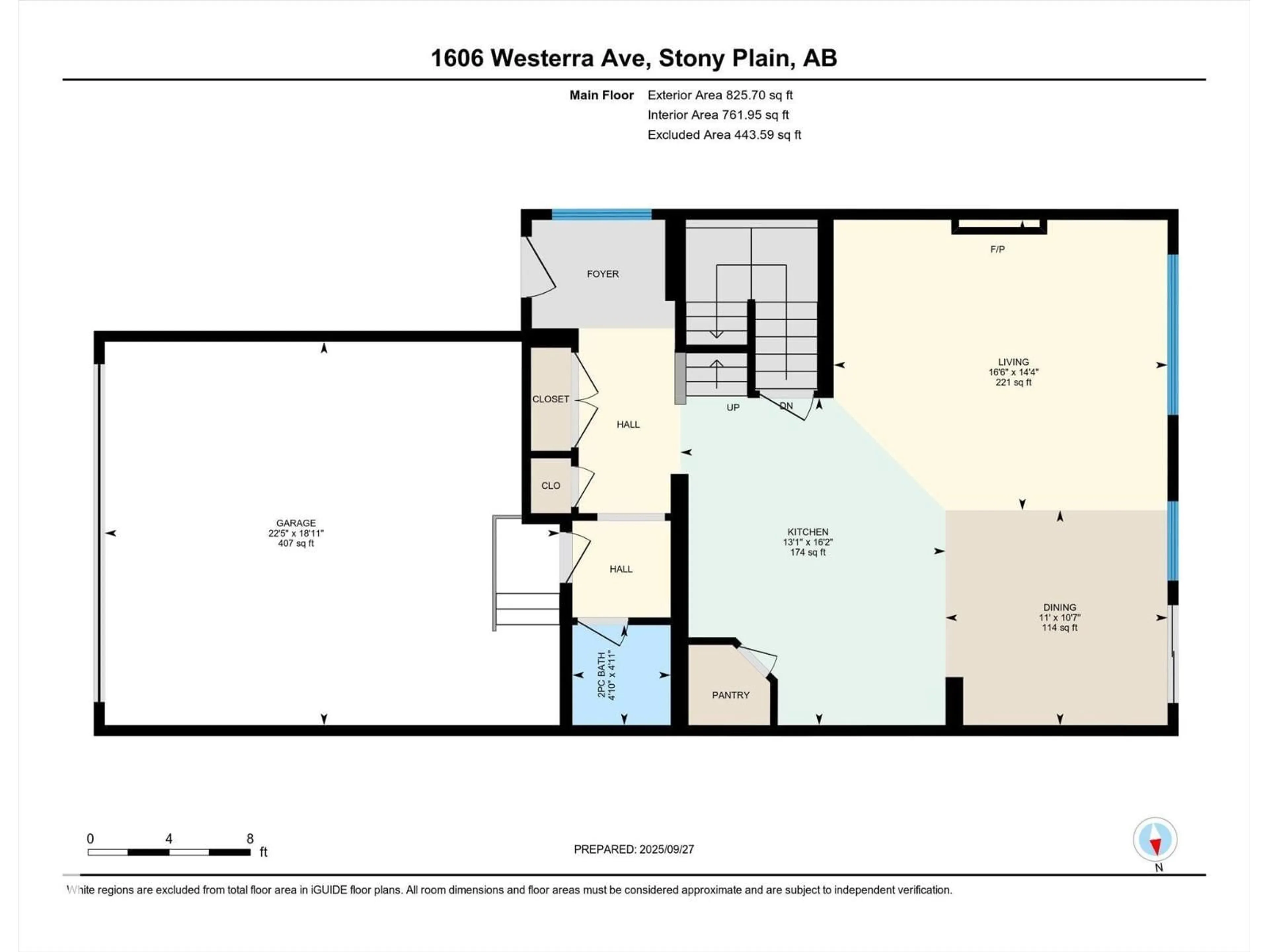 Floor plan for 1606 WESTERRA AV, Stony Plain Alberta T7X0H2