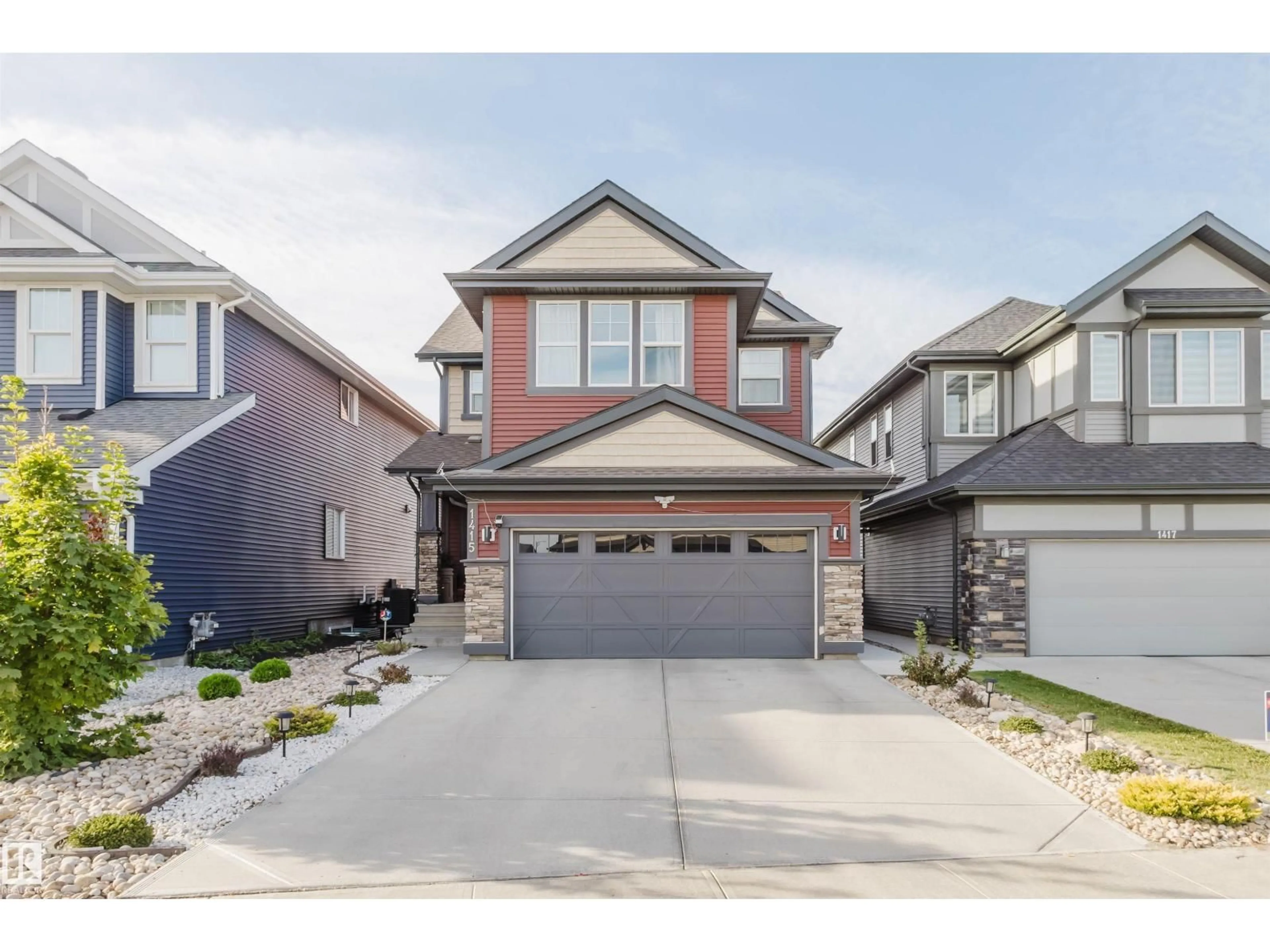 Home with brick exterior material, street for SW - 1415 DARBY GREEN GR, Edmonton Alberta T6W4N4