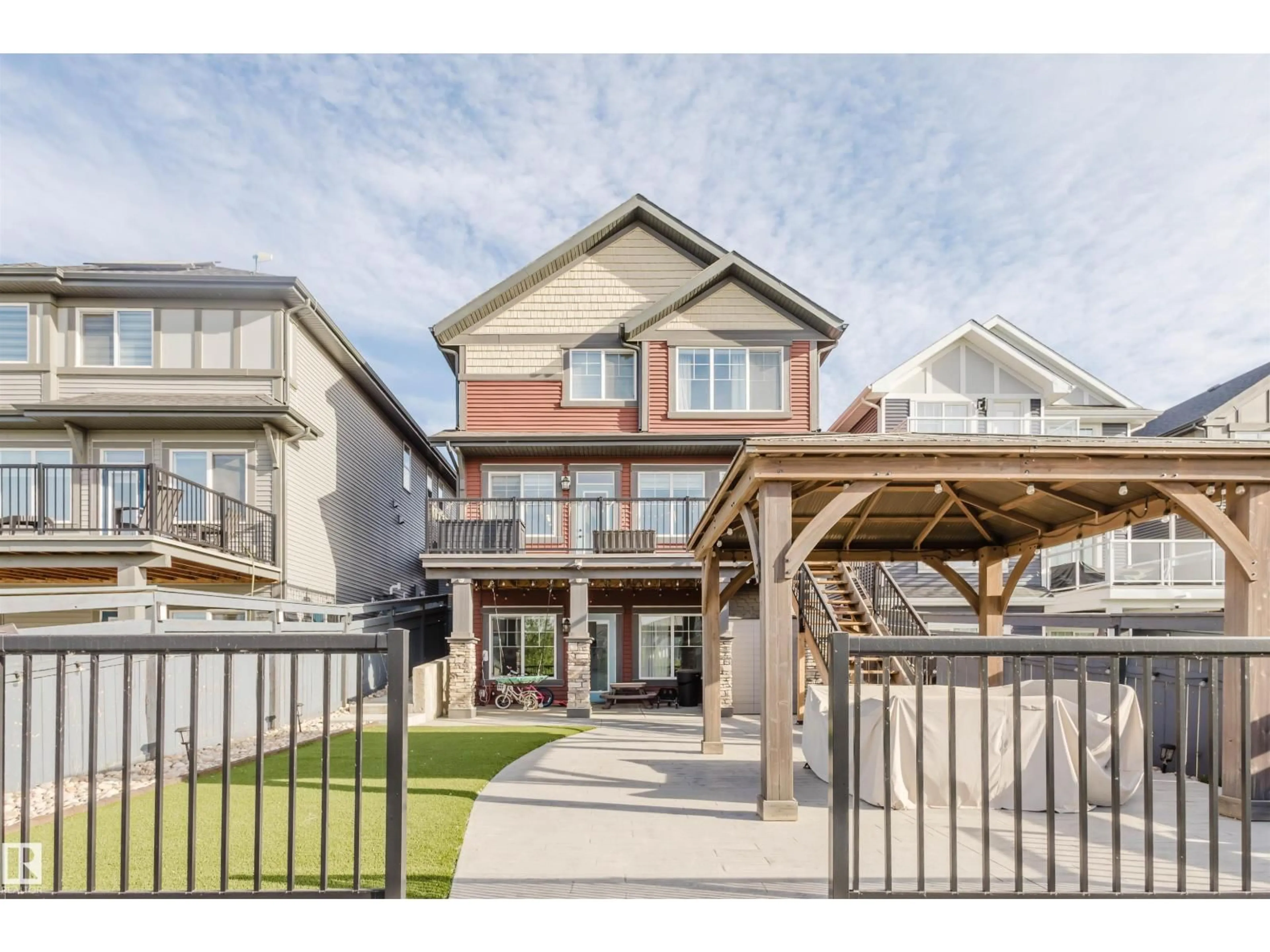 Home with vinyl exterior material, street for SW - 1415 DARBY GREEN GR, Edmonton Alberta T6W4N4