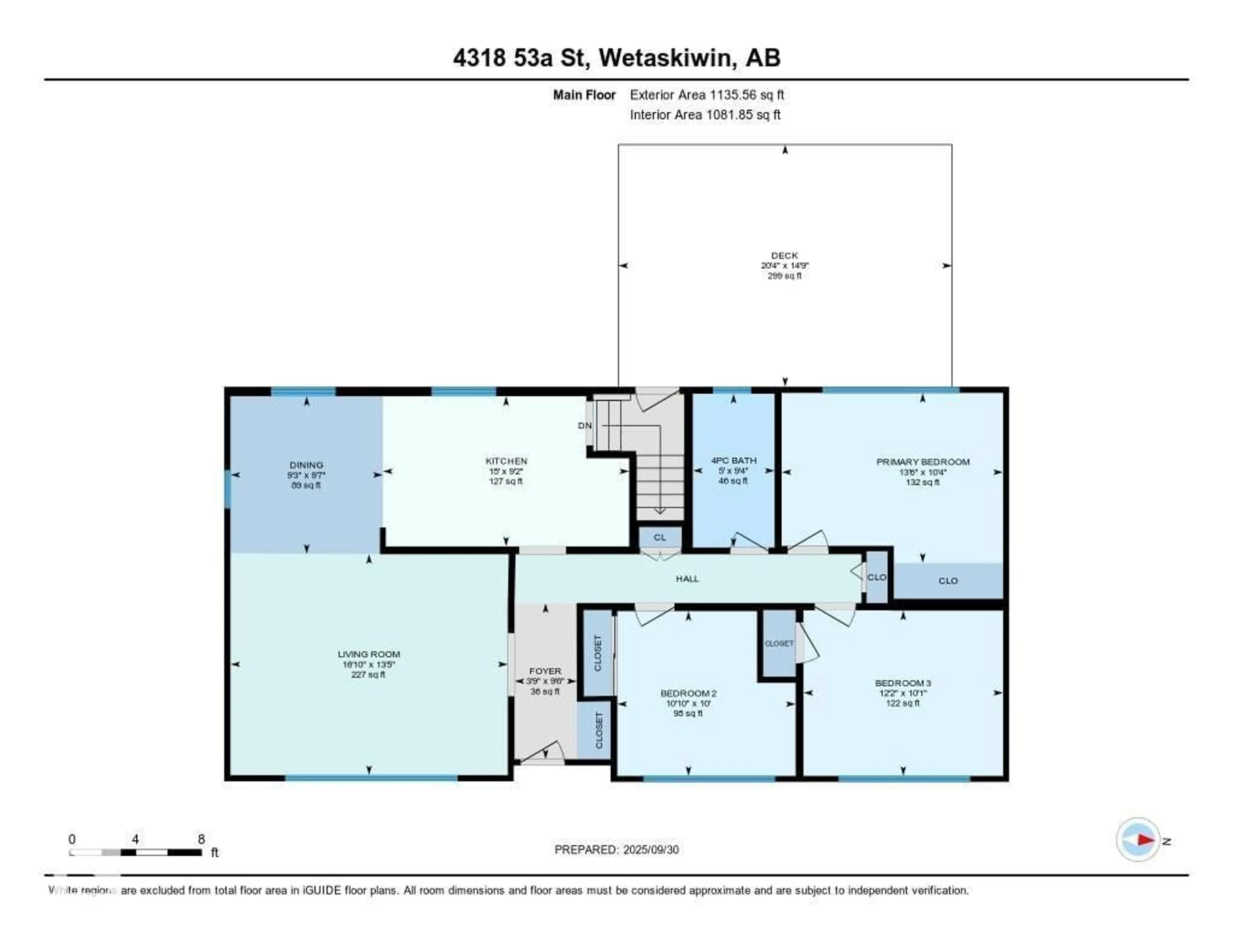 Floor plan for 4318 53A ST, Wetaskiwin Alberta T9A1S4