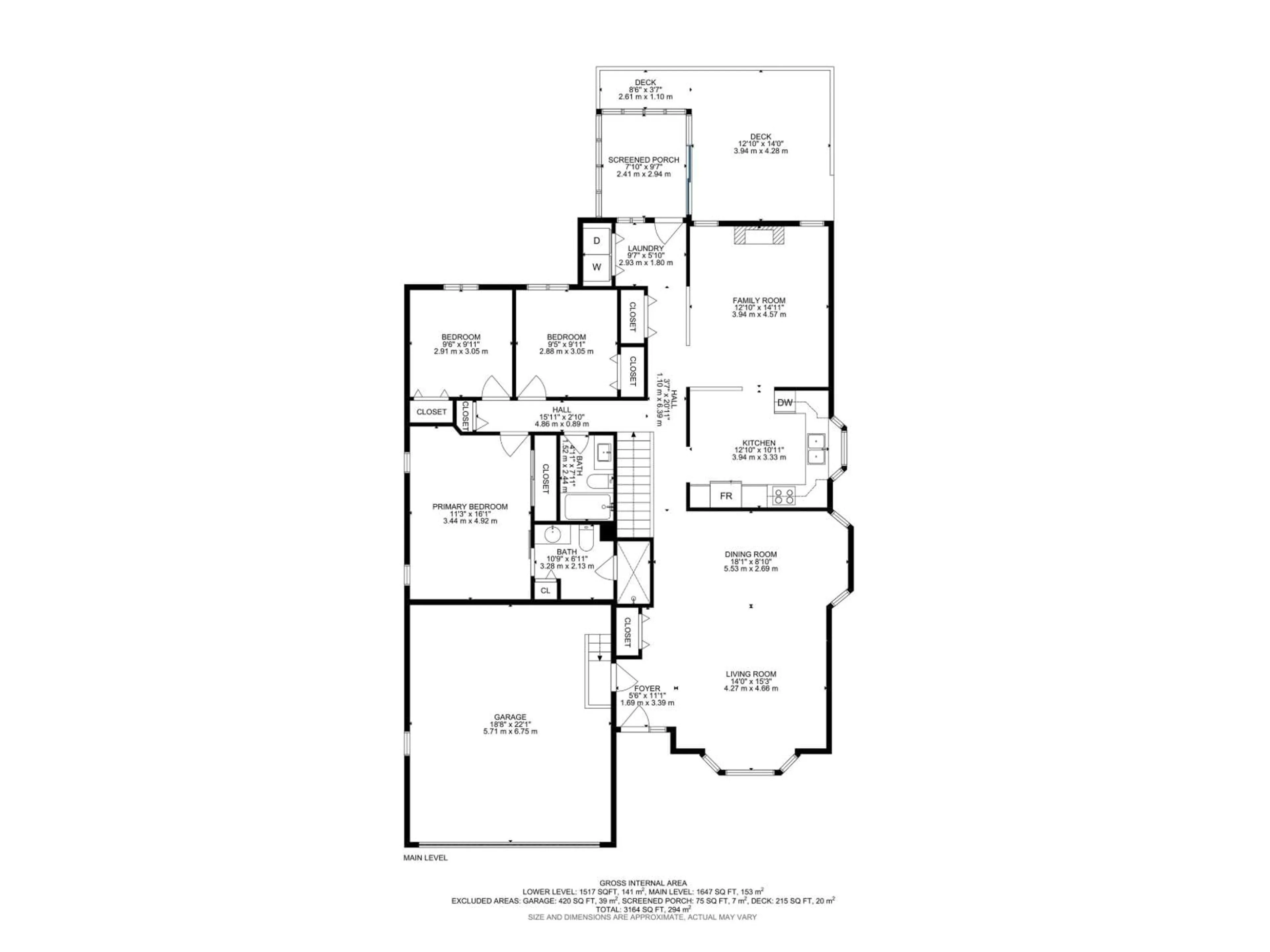 Floor plan for 18008 61 AV, Edmonton Alberta T6M1T2