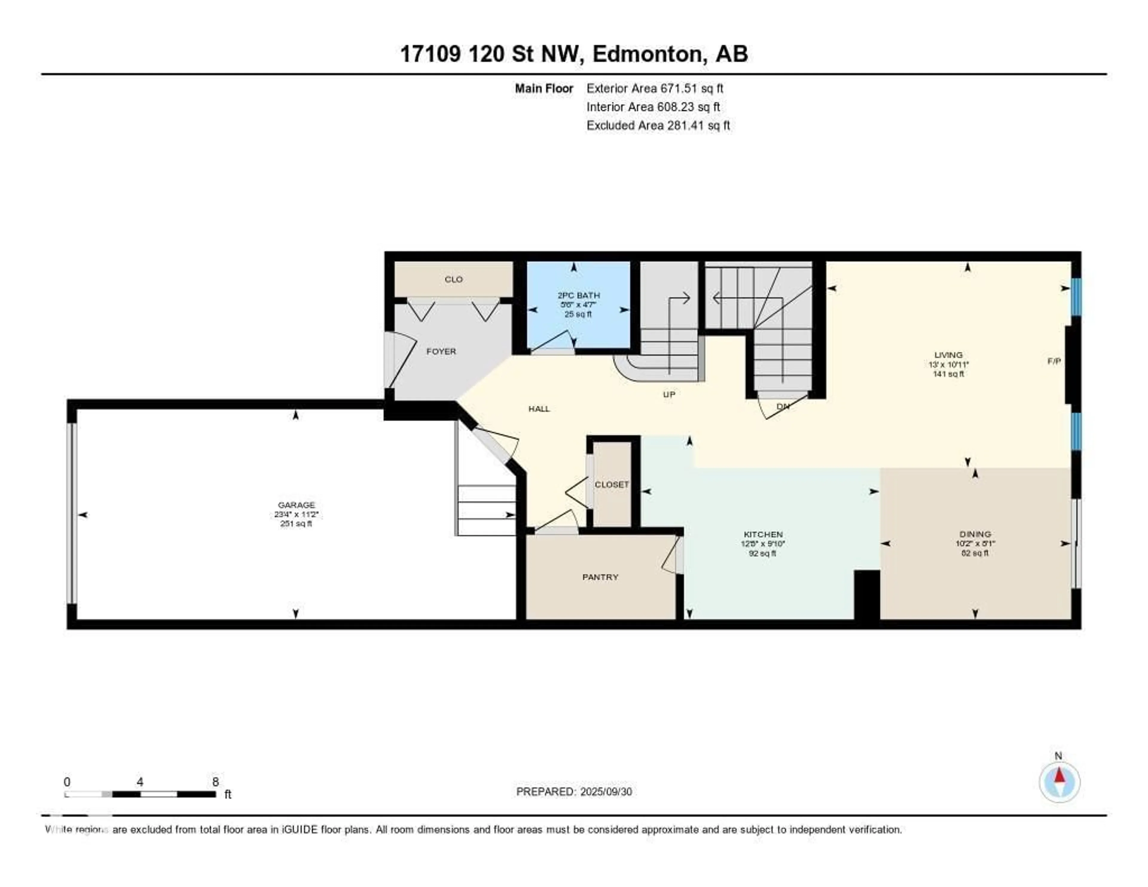 Floor plan for 17109 120 ST, Edmonton Alberta T5X0H5