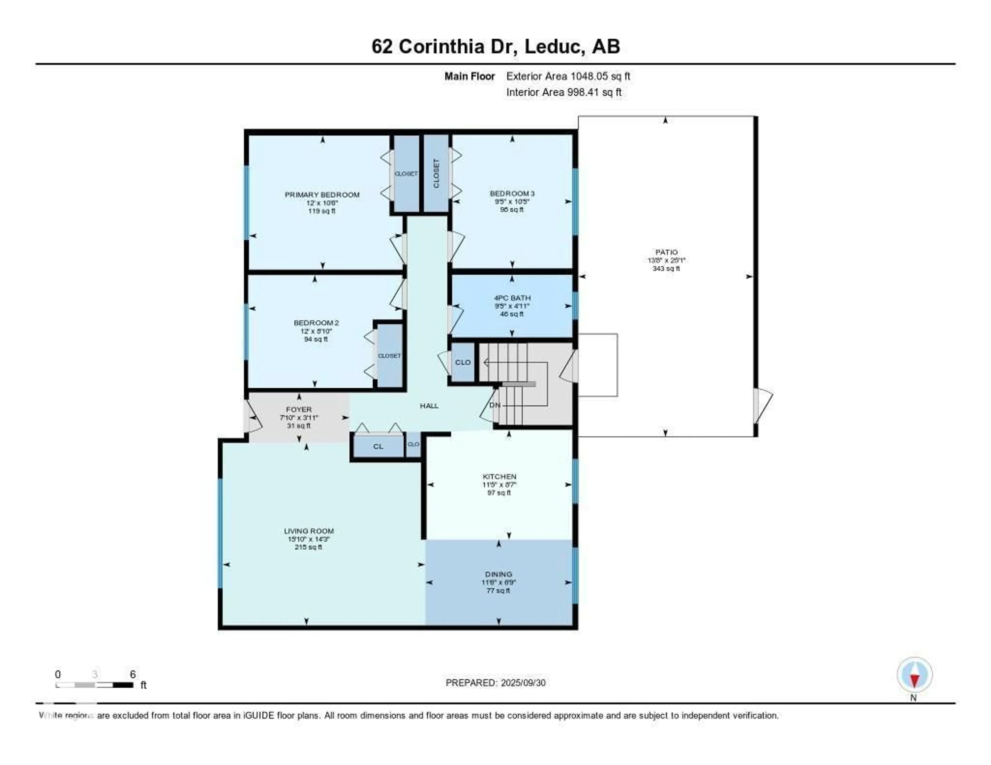Floor plan for 62 CORINTHIA DR, Leduc Alberta T9E4M6