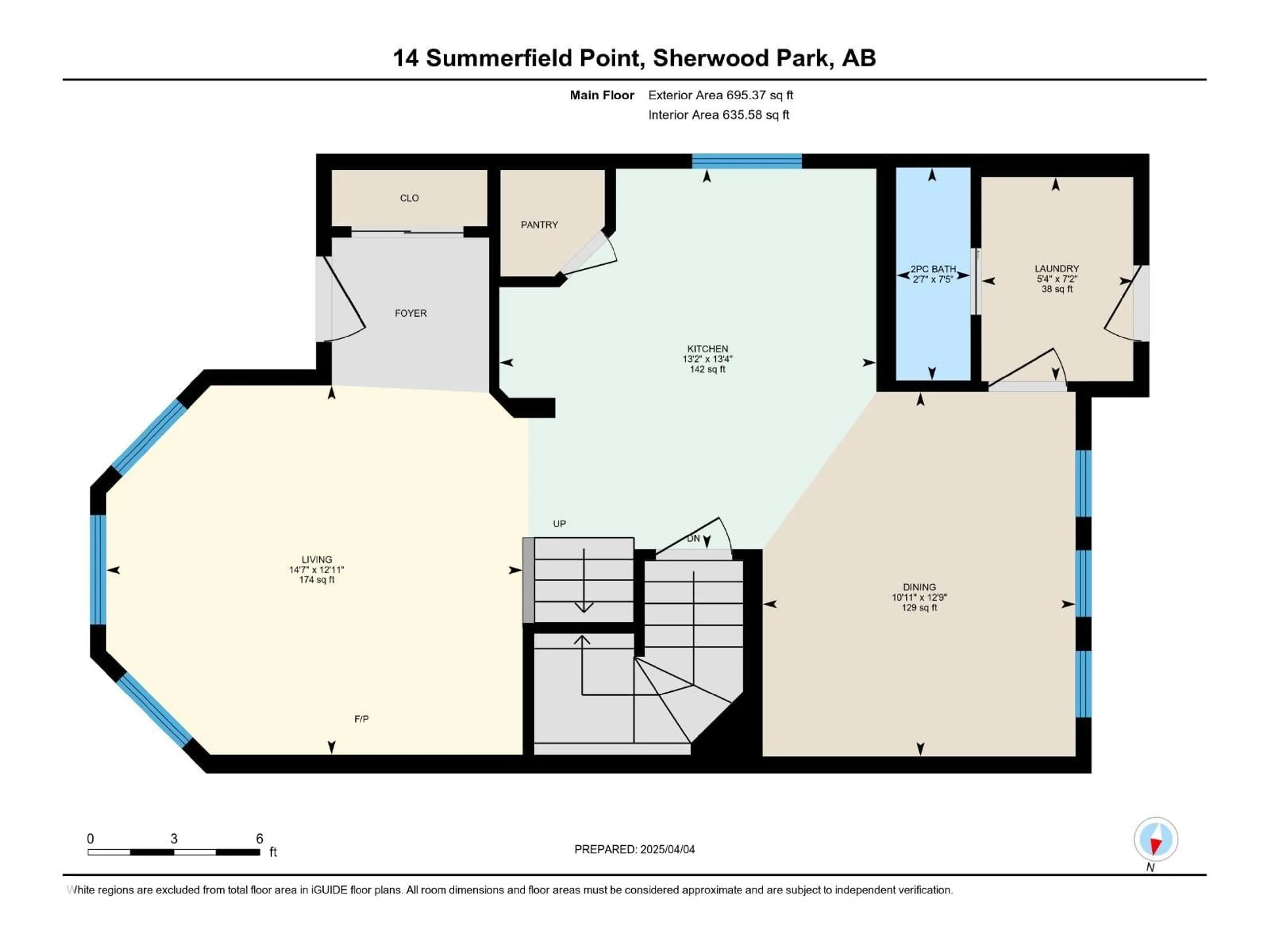 Floor plan for 14 SUMMERFIELD PT, Sherwood Park Alberta T8H2P6