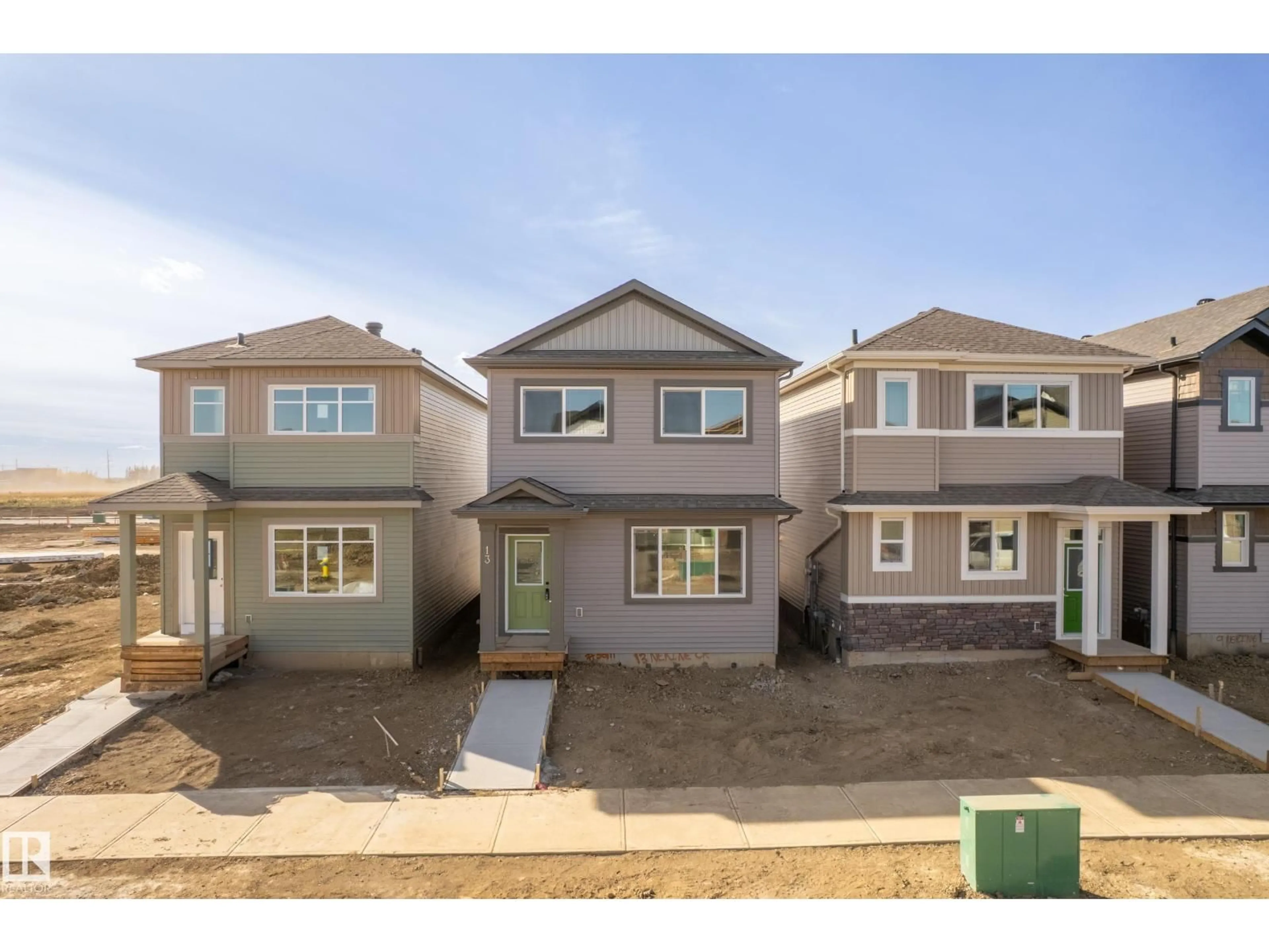 Home with vinyl exterior material, street for 13 NERINE CR, St. Albert Alberta T8N8C6