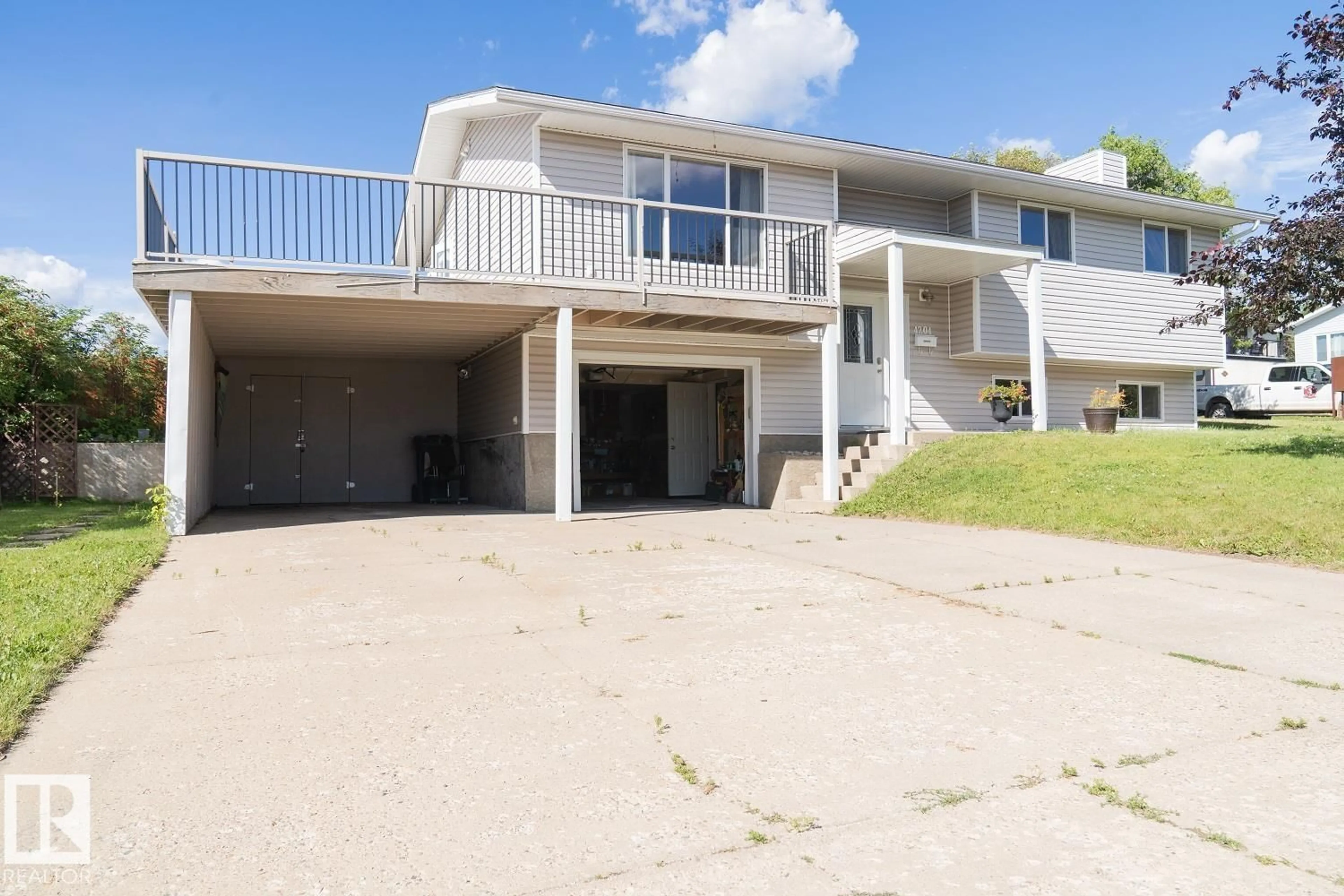 A pic from outside/outdoor area/front of a property/back of a property/a pic from drone, unknown for 4204 50A AV, Cold Lake Alberta T9M2A5