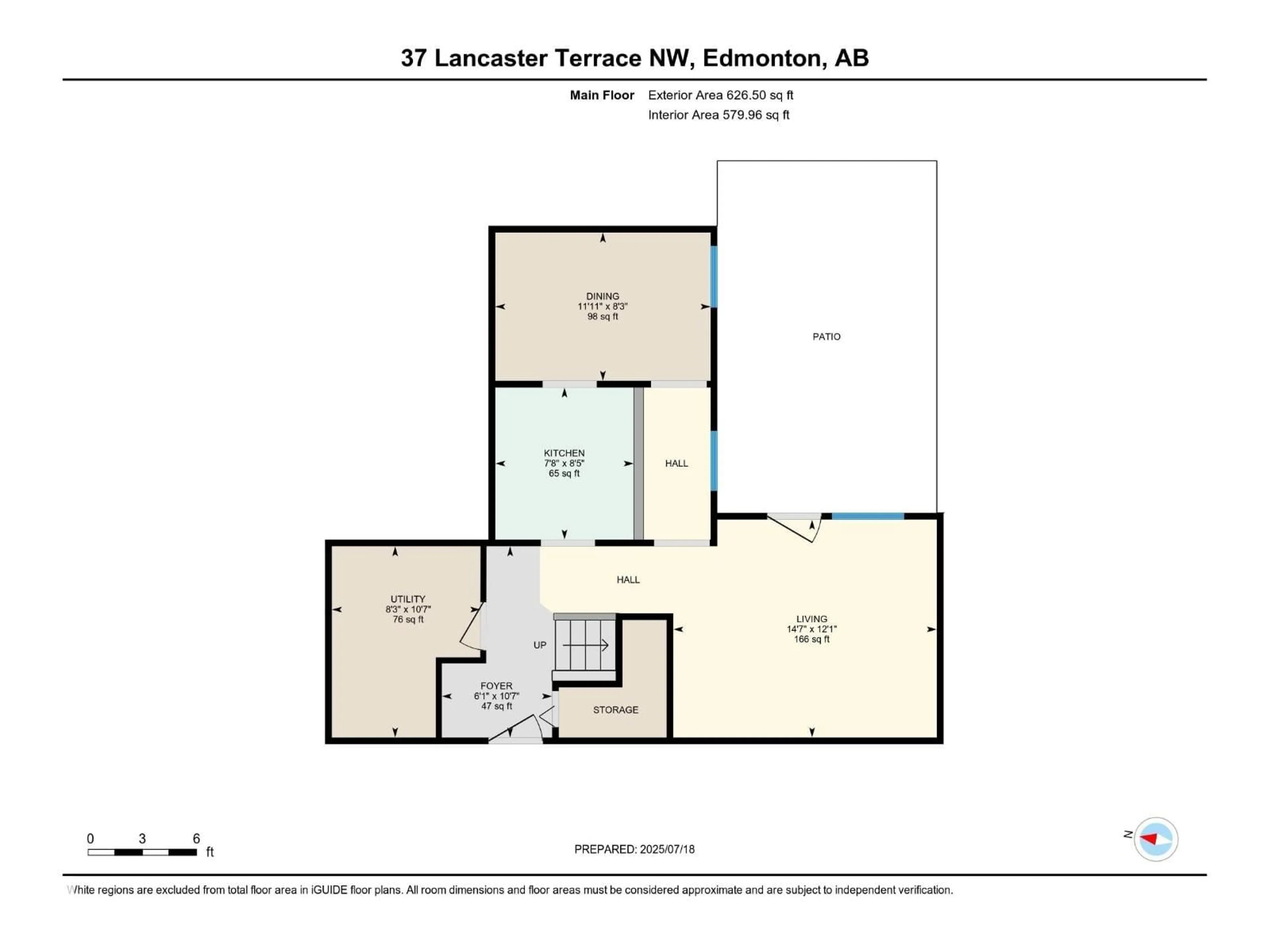 Floor plan for 37 LANCASTER TC, Edmonton Alberta T5X5S3