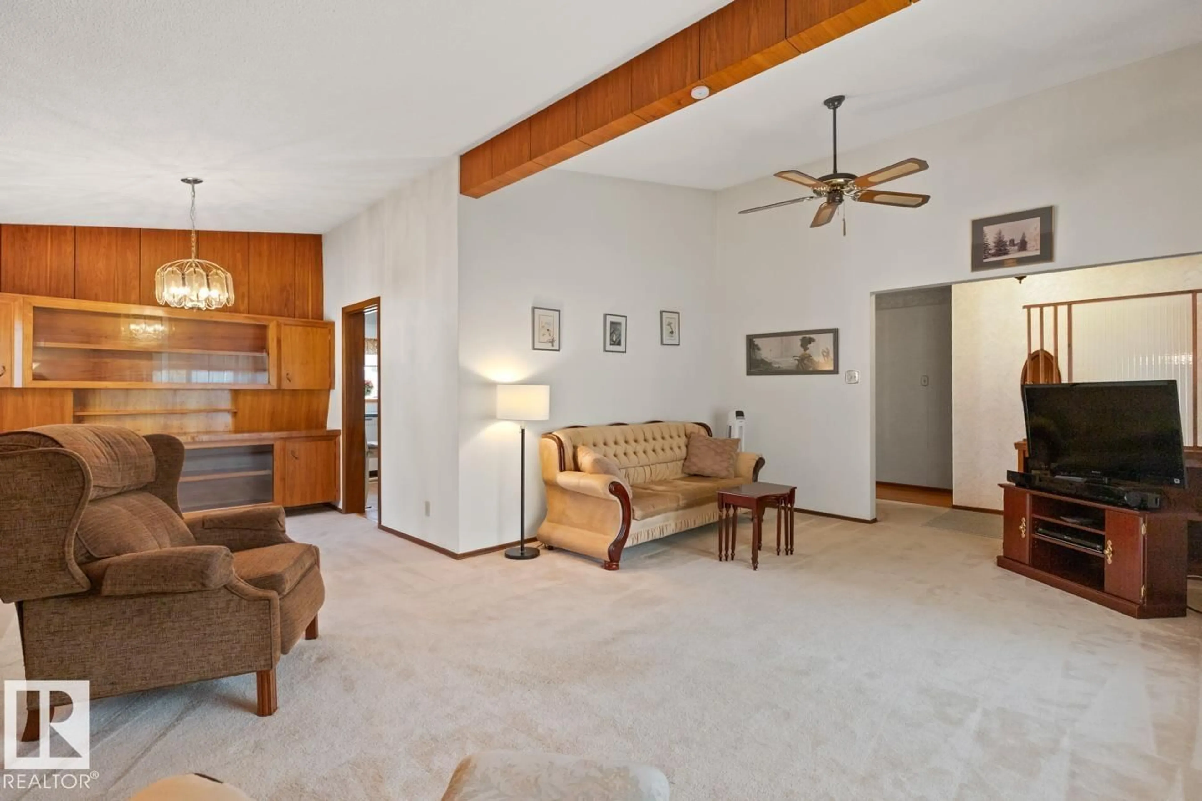 Living room with furniture, unknown for 4215 117 ST, Edmonton Alberta T6J1T5