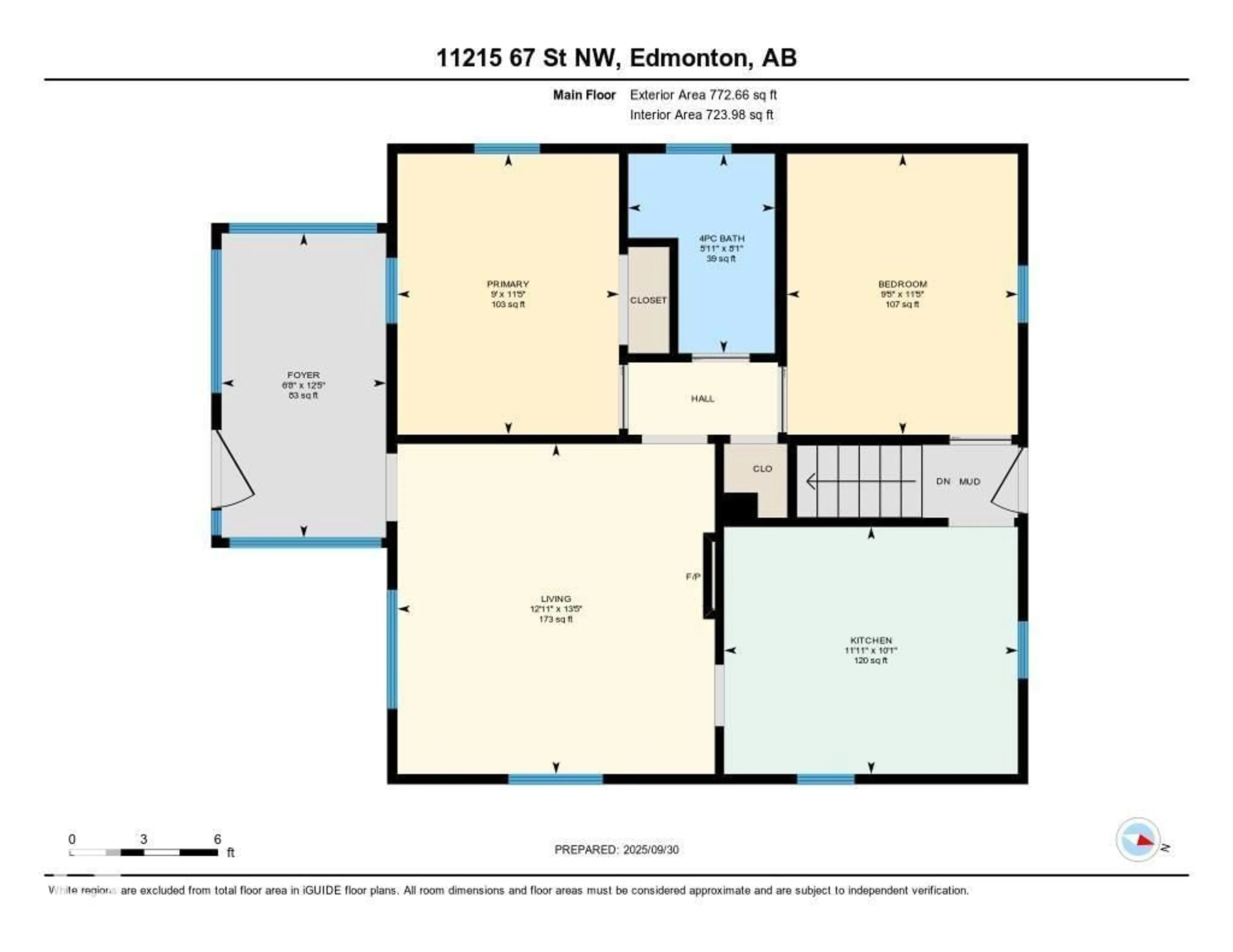 Floor plan for NW - 11215 67 ST, Edmonton Alberta T5B1K9