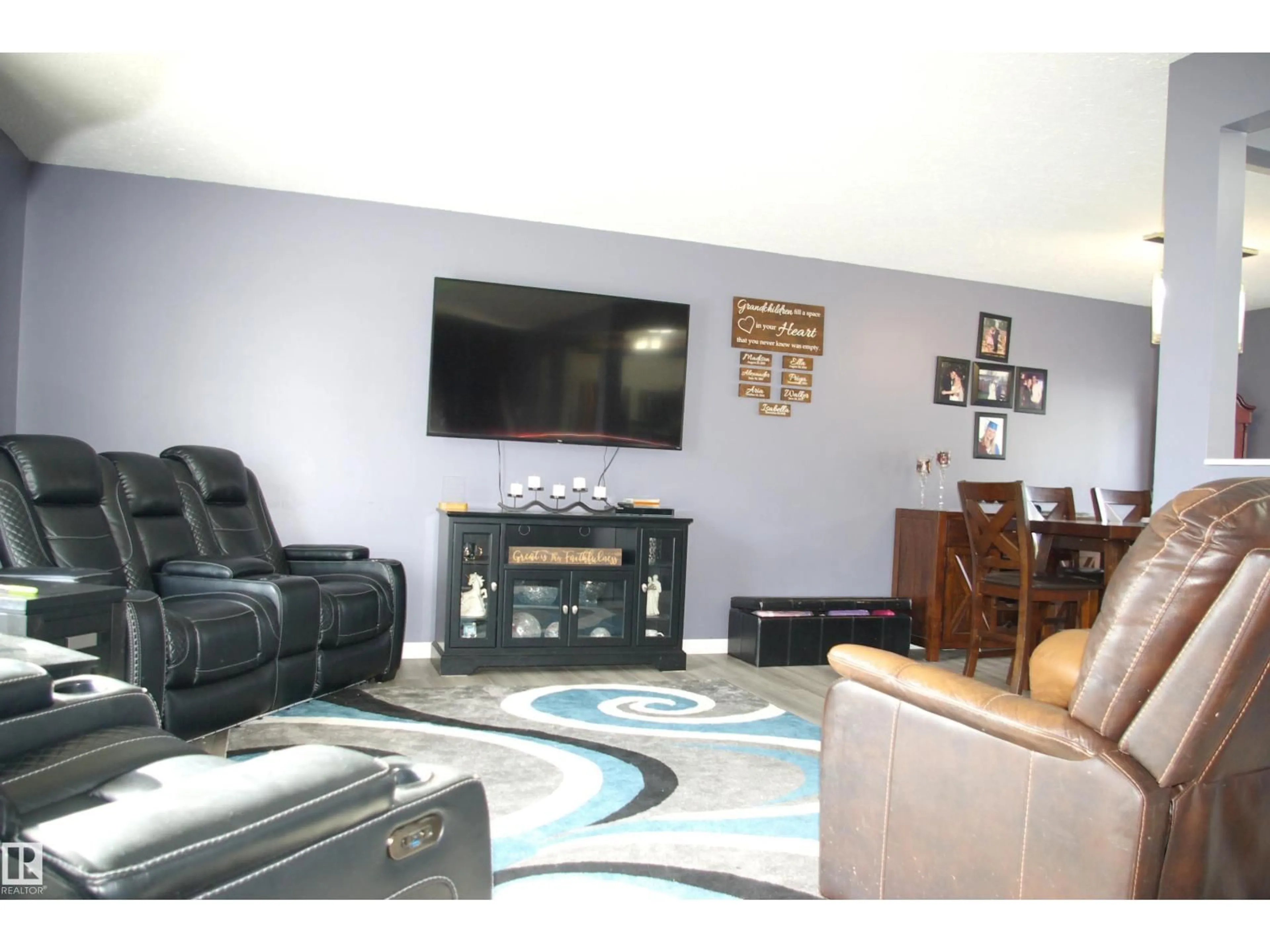 Living room with furniture, unknown for 9516 97 ST, Morinville Alberta T8R1H4