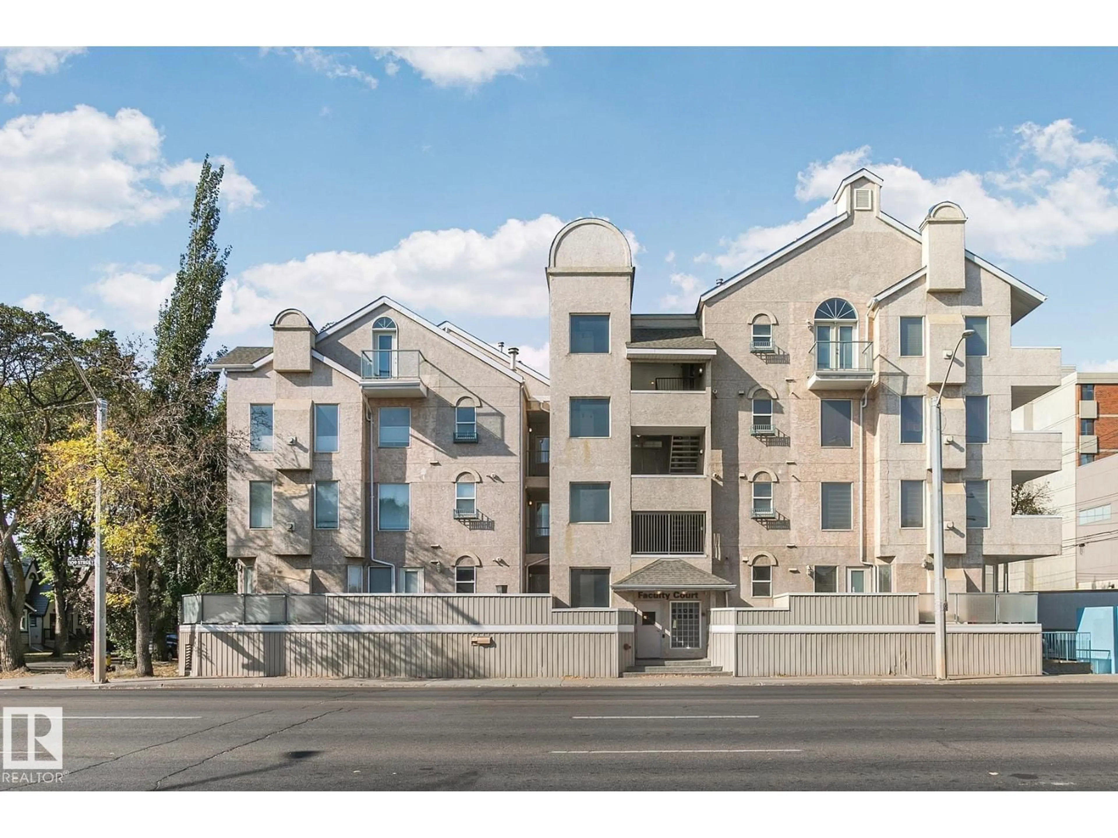 A pic from outside/outdoor area/front of a property/back of a property/a pic from drone, unknown for #204 - 8108 109 ST, Edmonton Alberta T6G2V7