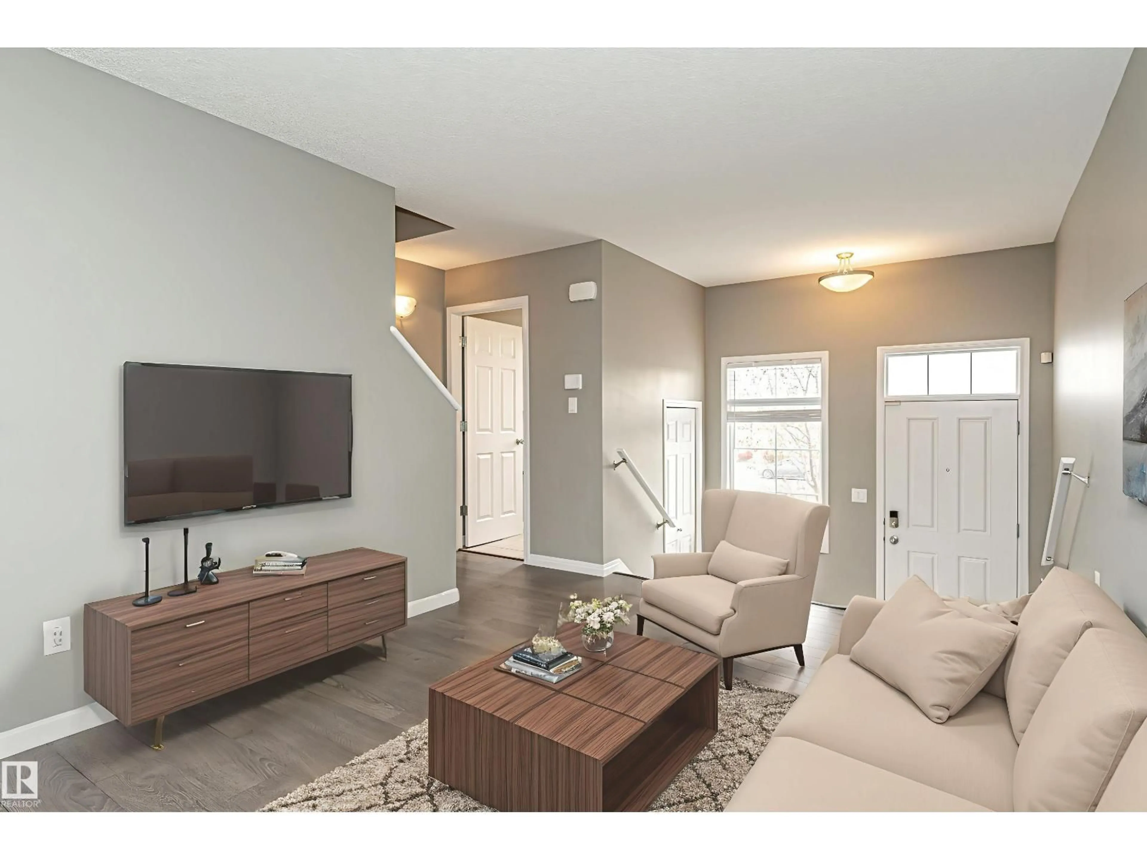 Living room with furniture, unknown for 9151 SW - 60 SHAW WY, Edmonton Alberta T6X1W7