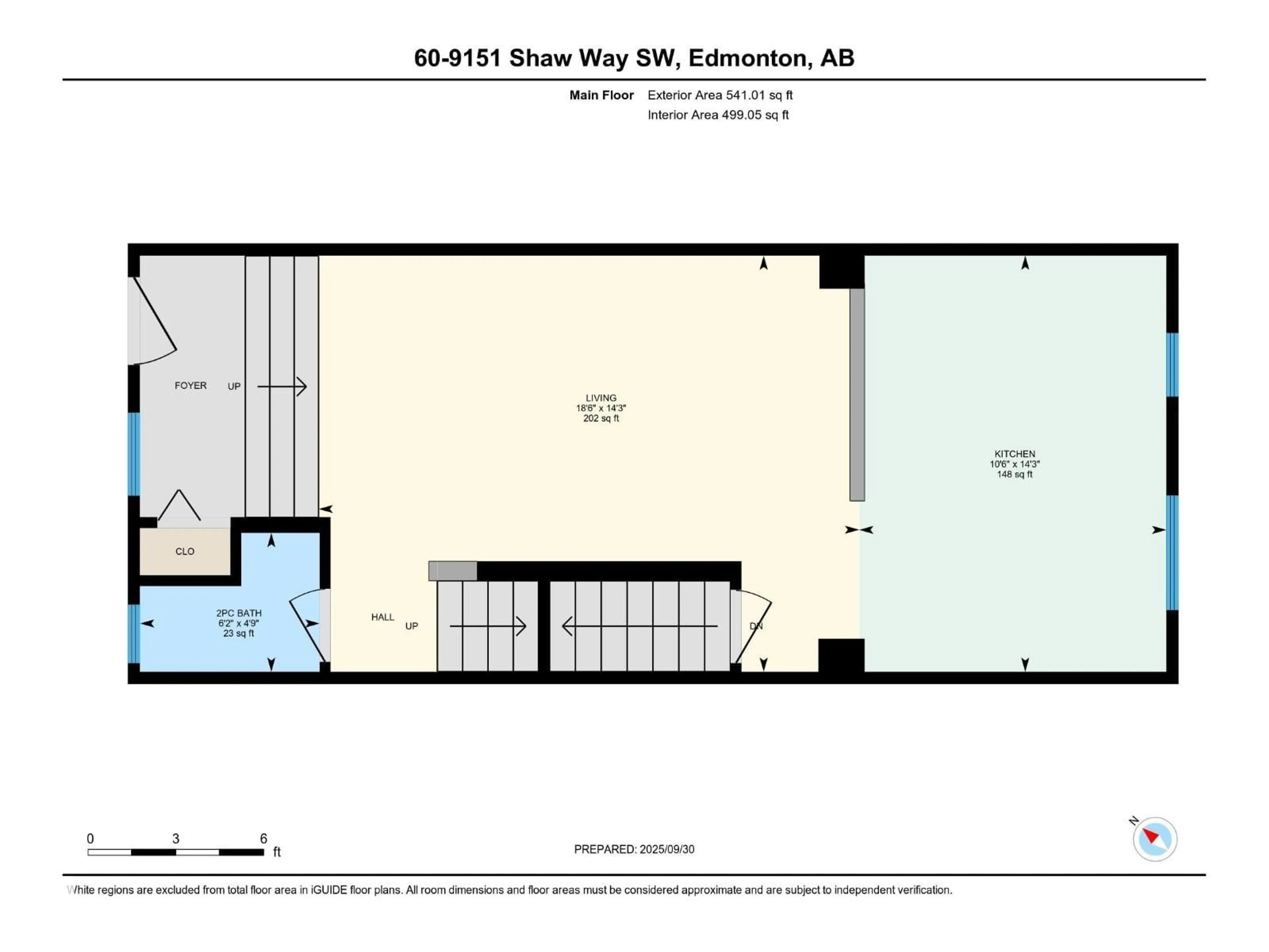 Floor plan for 9151 SW - 60 SHAW WY, Edmonton Alberta T6X1W7