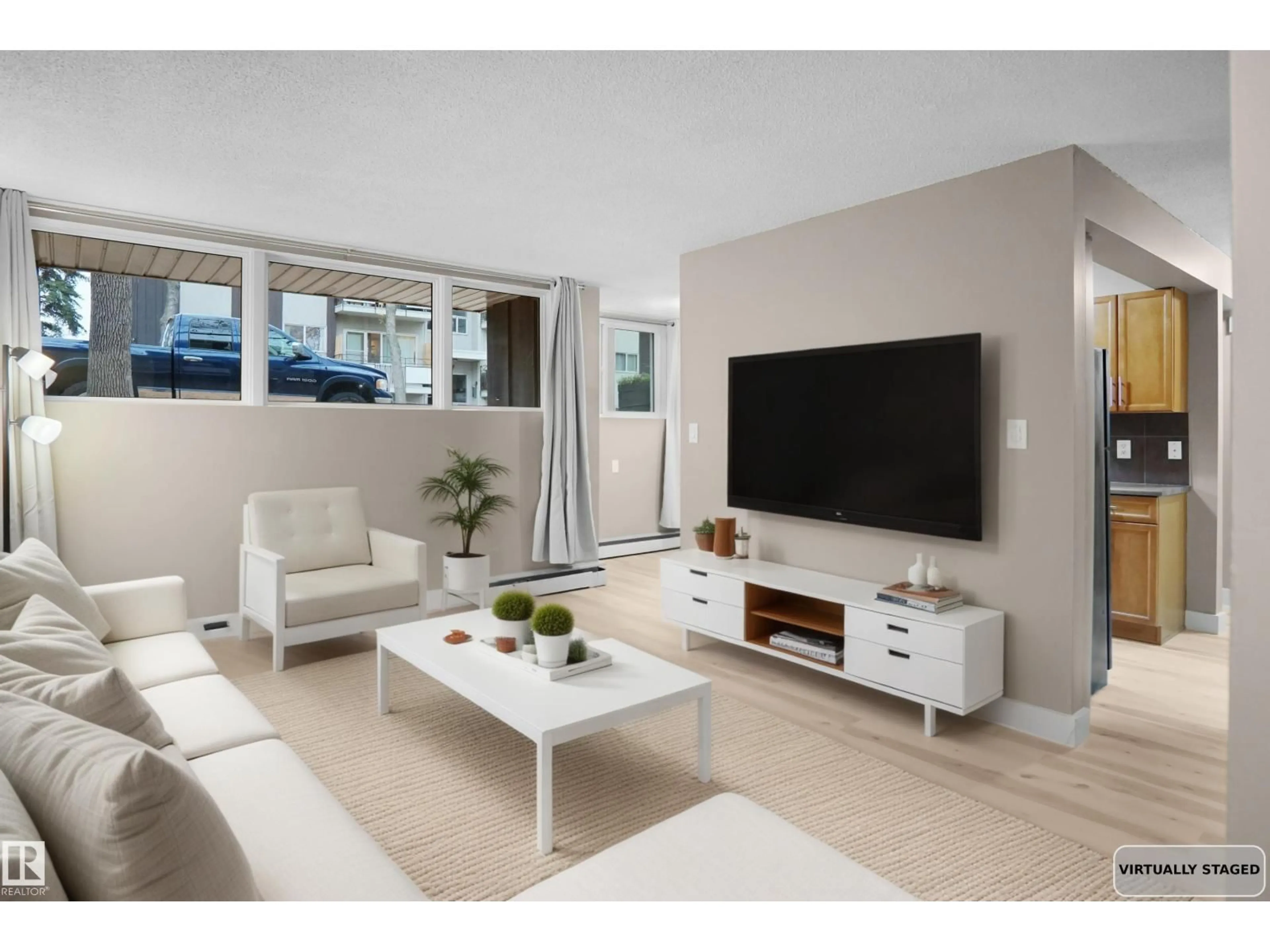 Living room with furniture, unknown for 5635 105 ST, Edmonton Alberta T6H2N2