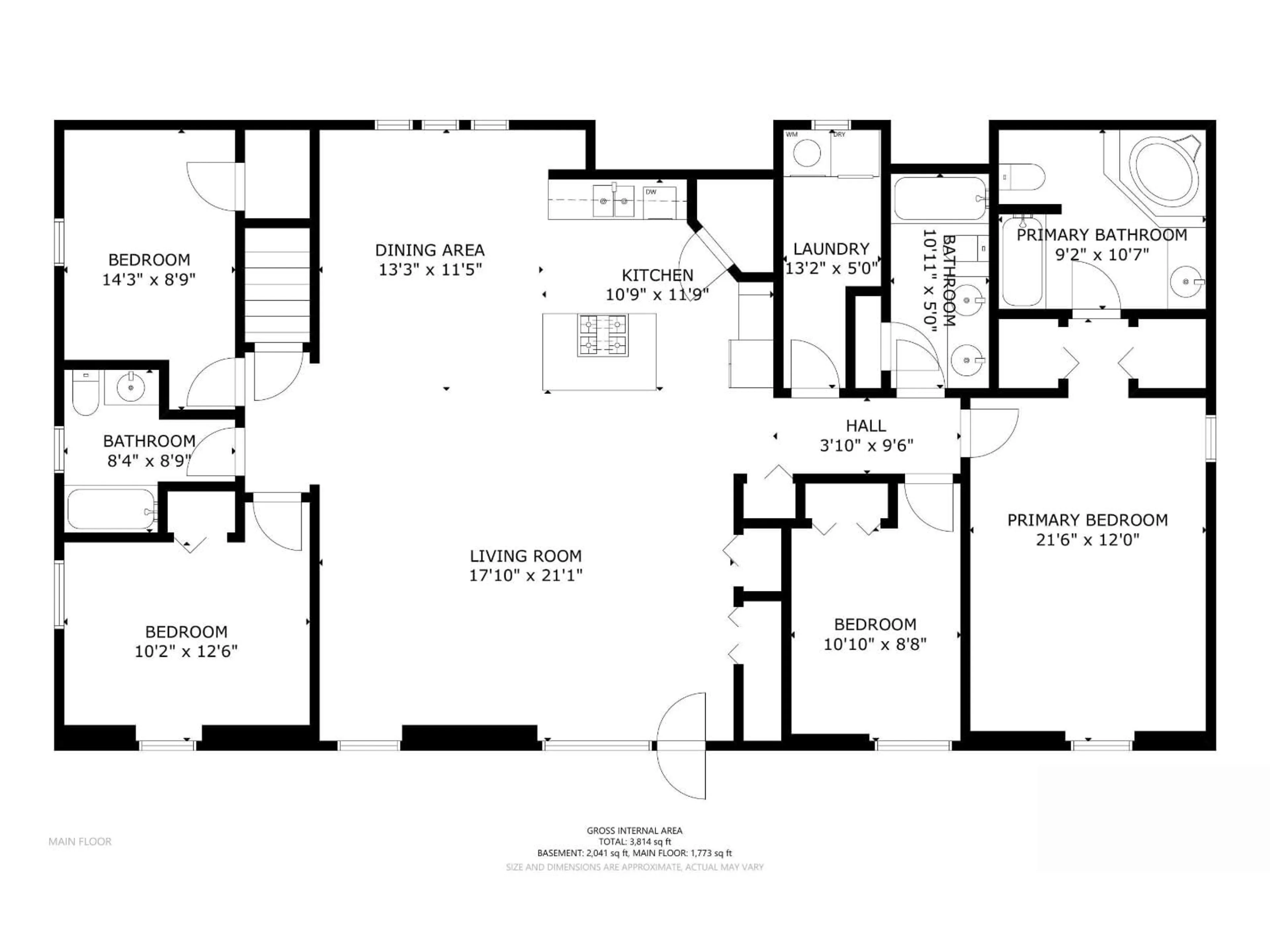 Floor plan for 1305 28 ST, Cold Lake Alberta T9M1G2