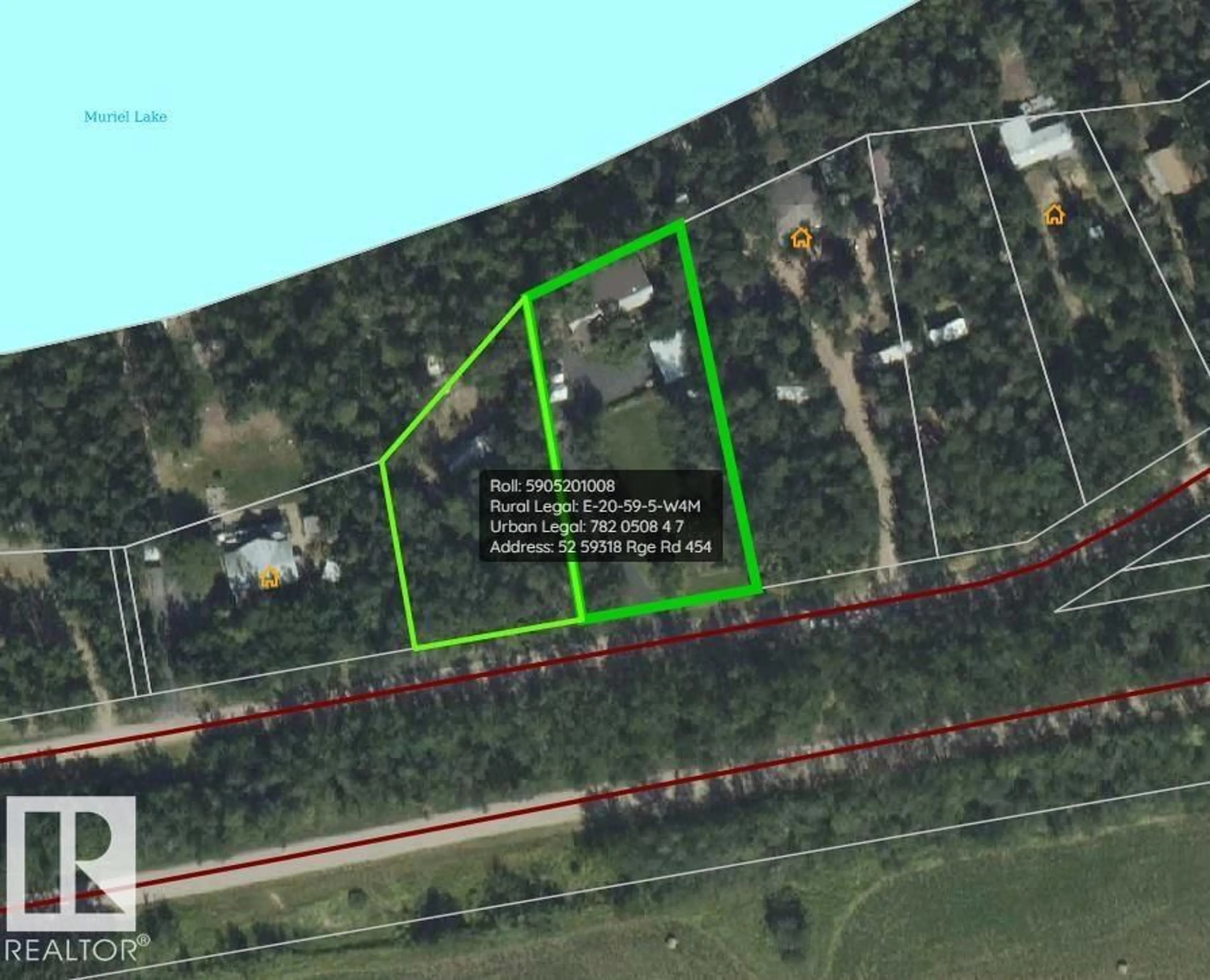 A pic from outside/outdoor area/front of a property/back of a property/a pic from drone, water/lake/river/ocean view for 50 ELK RD, Rural Bonnyville M.D. Alberta T0A1H0