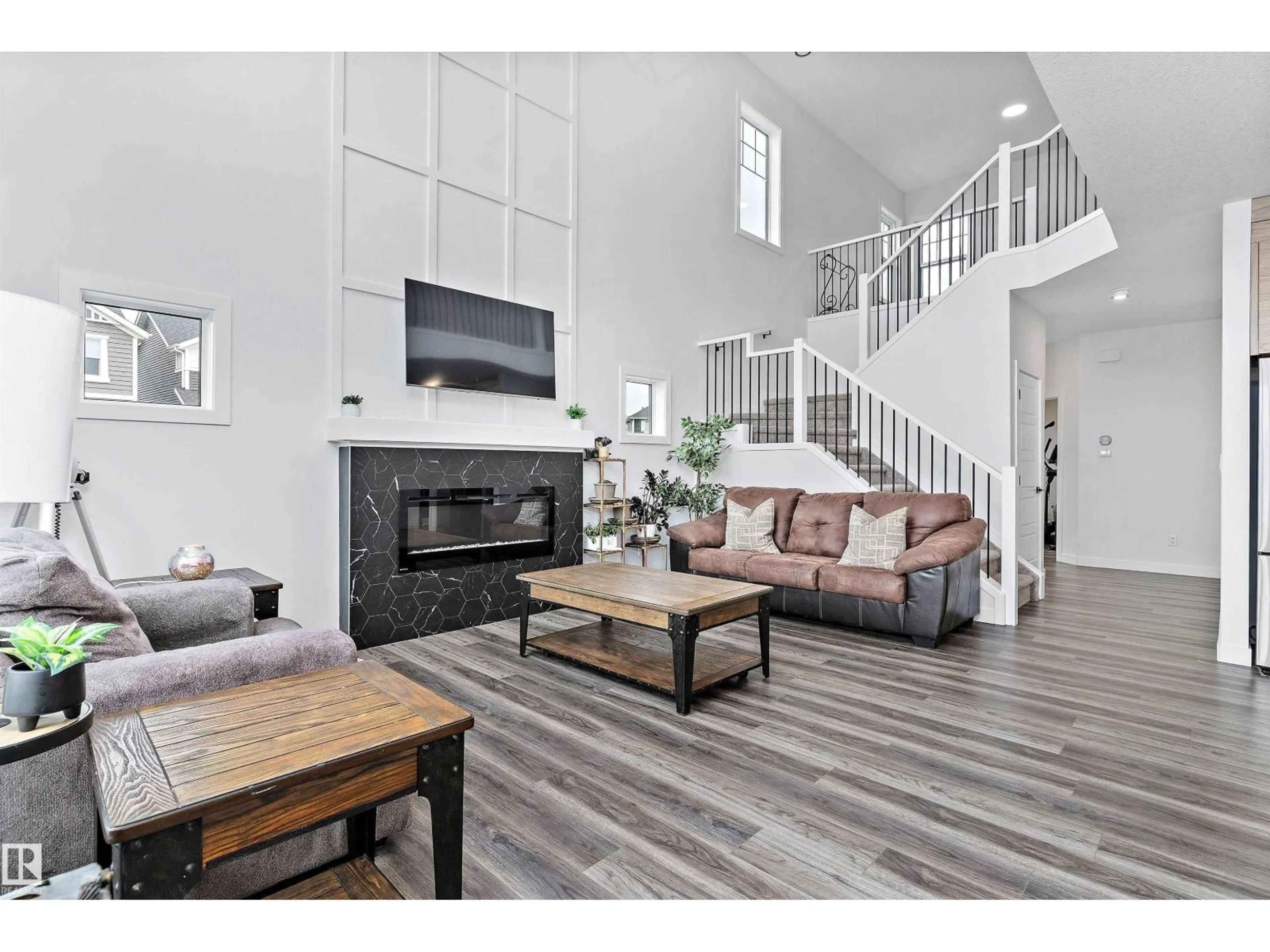 Living room with furniture, unknown for 560 STOUT BN, Leduc Alberta T9E1K3