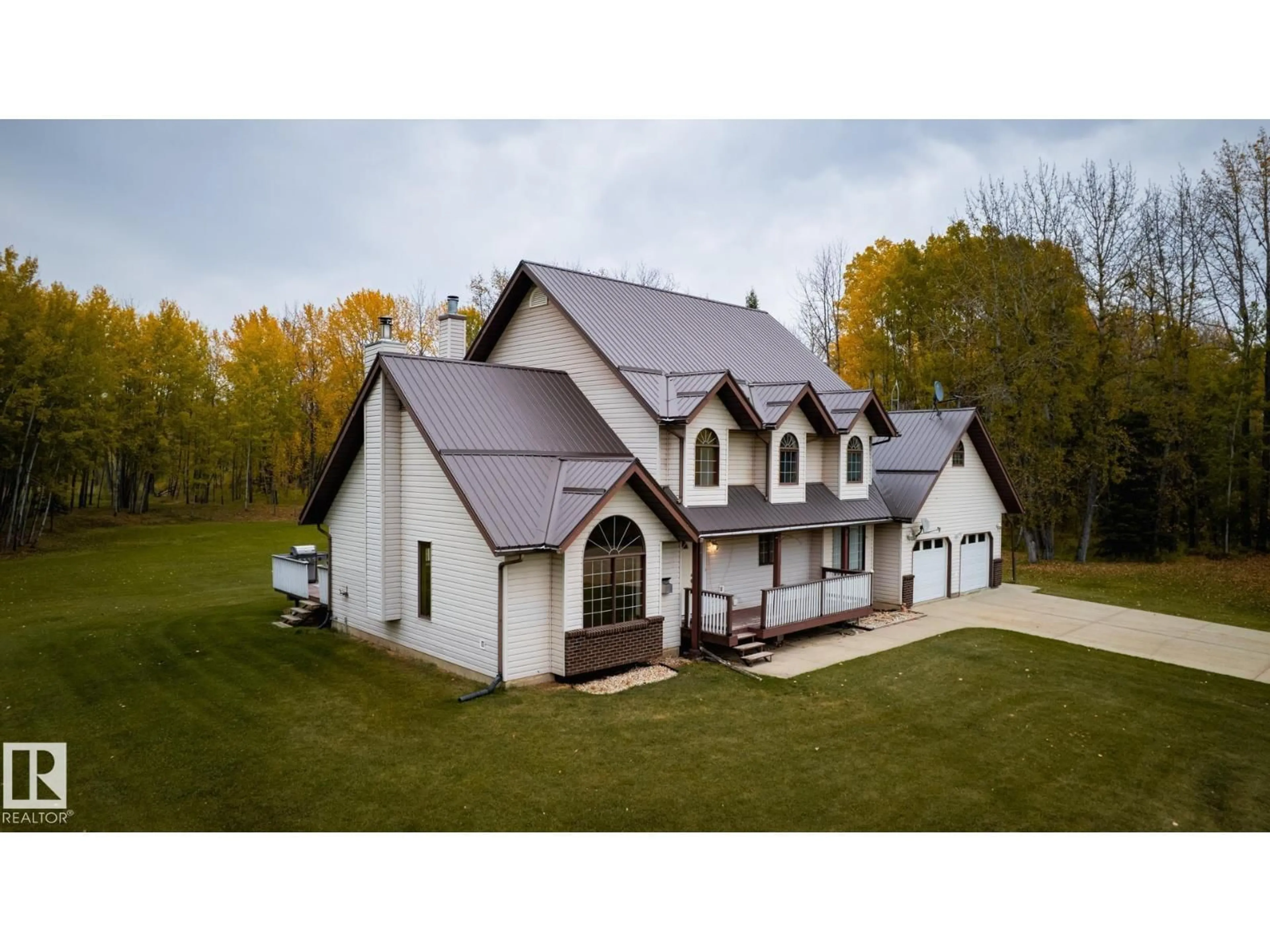 A pic from outside/outdoor area/front of a property/back of a property/a pic from drone, building for 63068 HWY 33, Rural Woodlands County Alberta T0G1A0