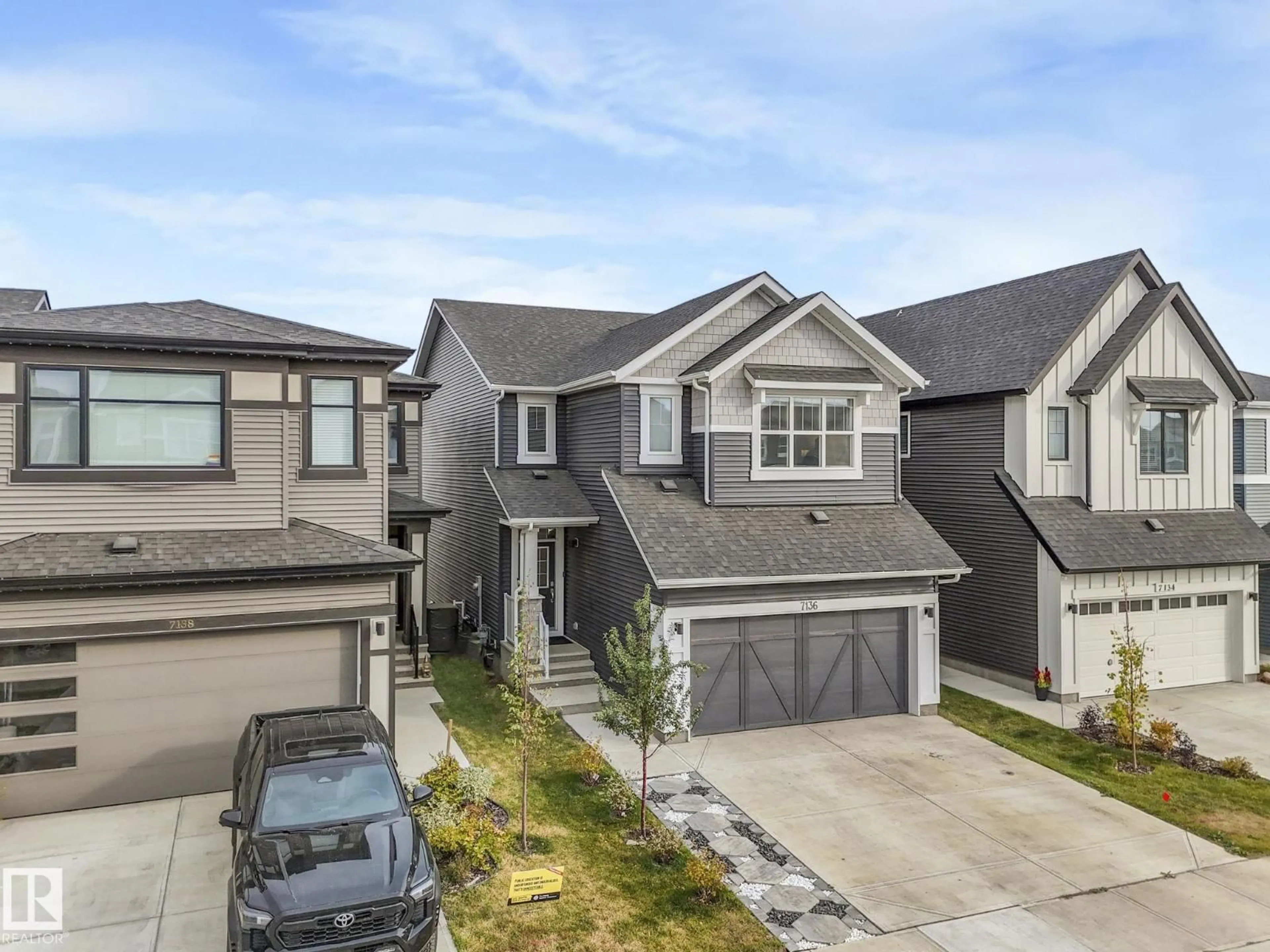 A pic from outside/outdoor area/front of a property/back of a property/a pic from drone, street for 7136 52 AV, Beaumont Alberta T4X2Z8