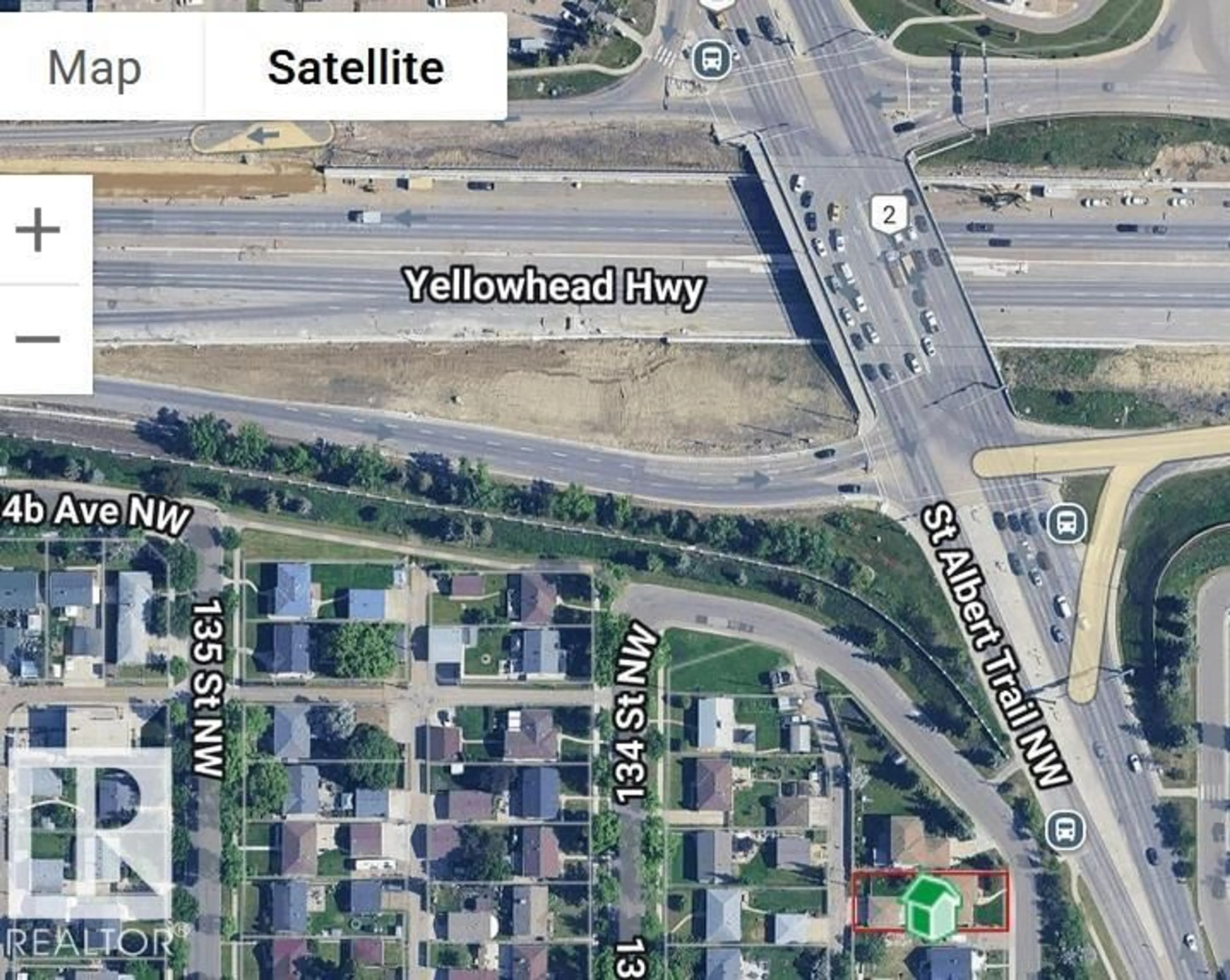 Picture of a map for 12436 ST ALBERT TR, Edmonton Alberta T5L4H1