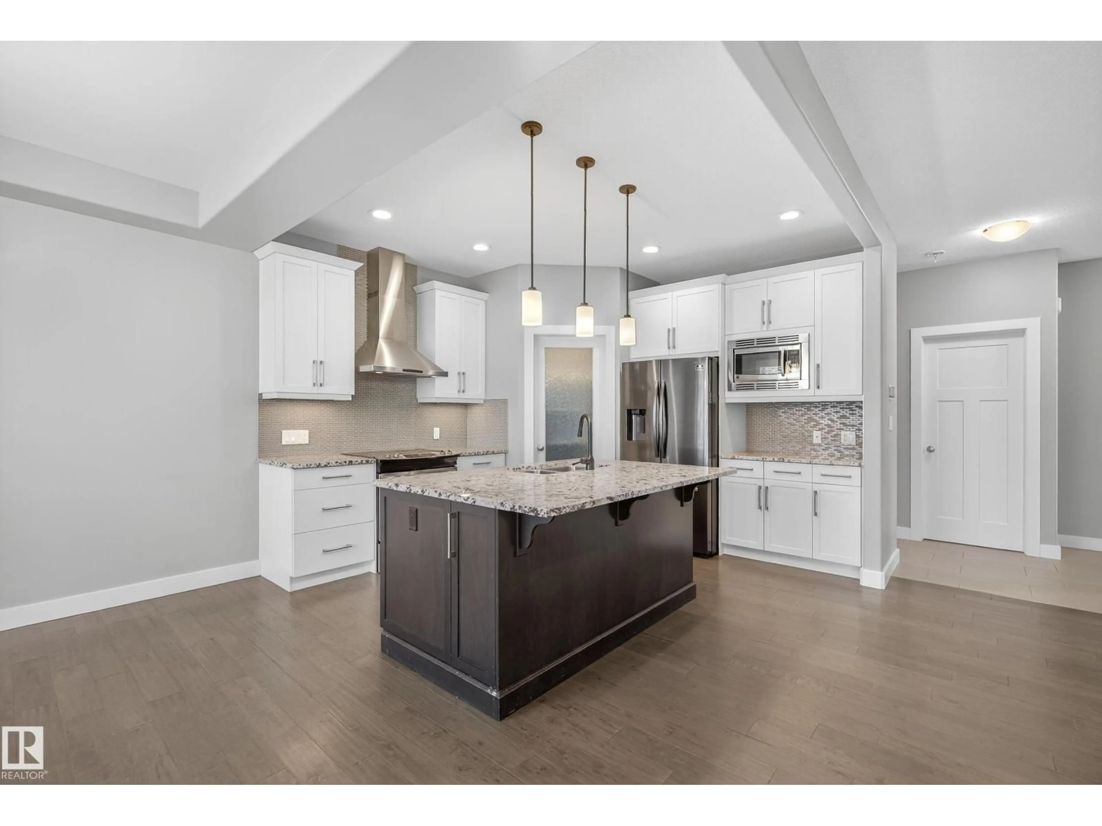 Open concept kitchen, ceramic/tile floor for 2 ELLICE BN, Fort Saskatchewan Alberta T8L0T8