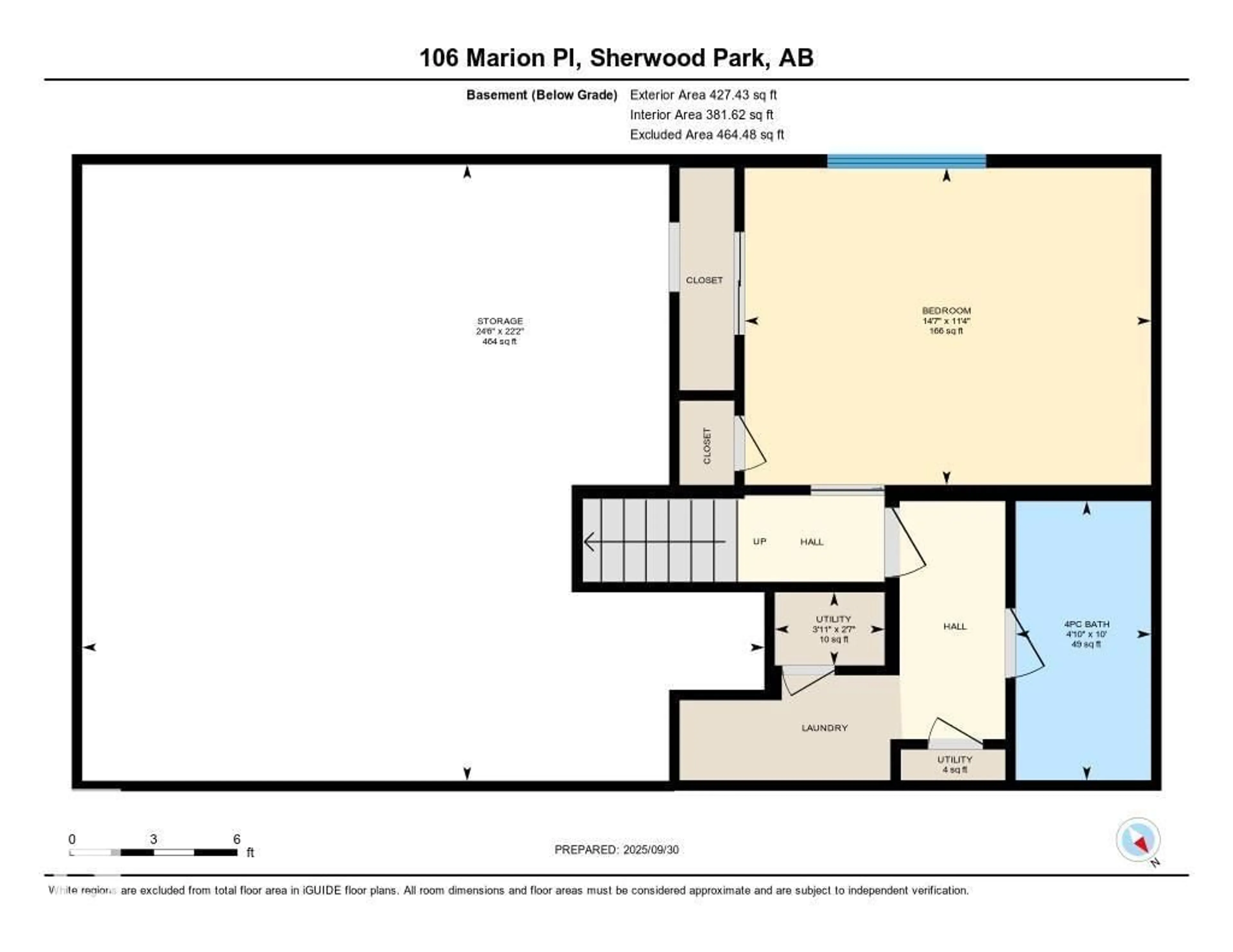 Floor plan for 106 MARION PL, Sherwood Park Alberta T8A0M4