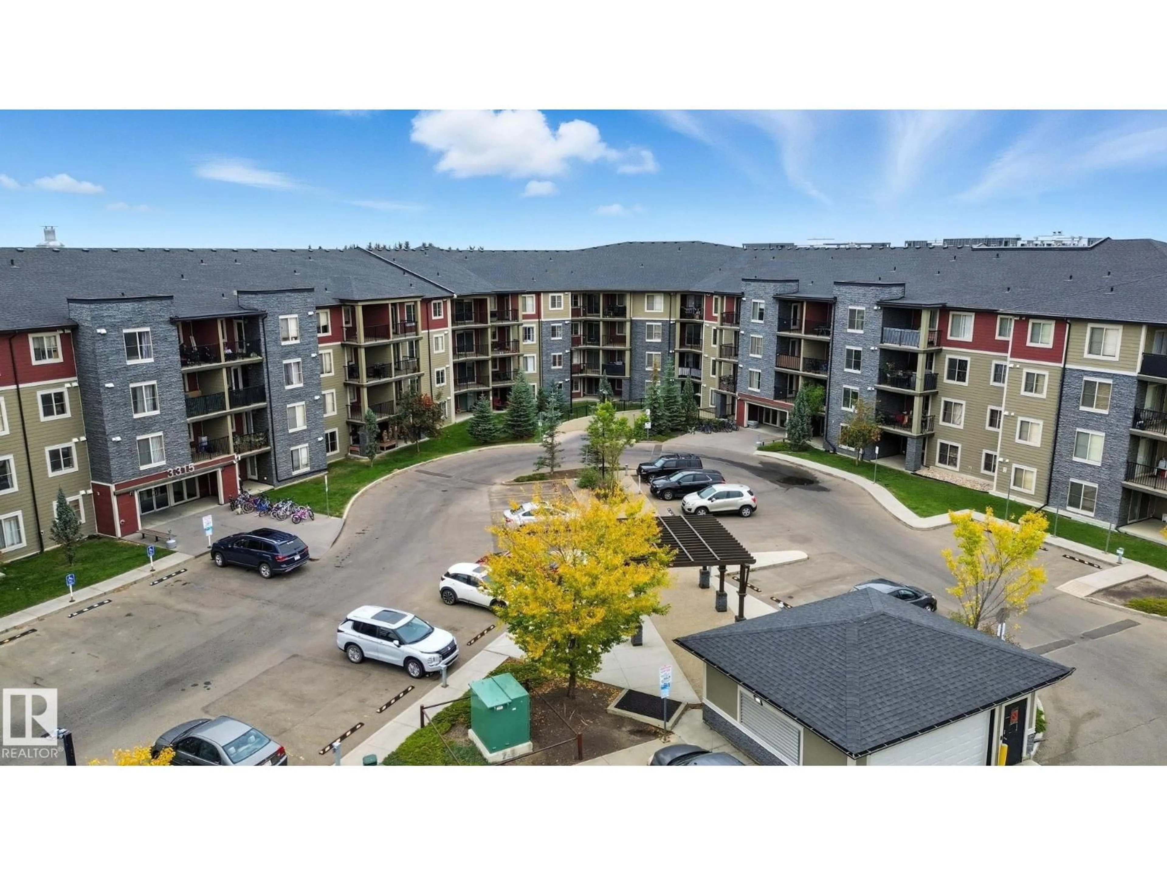 A pic from outside/outdoor area/front of a property/back of a property/a pic from drone, unknown for 125 3315 JAMES MOWATT TR, Edmonton Alberta T6W3L9
