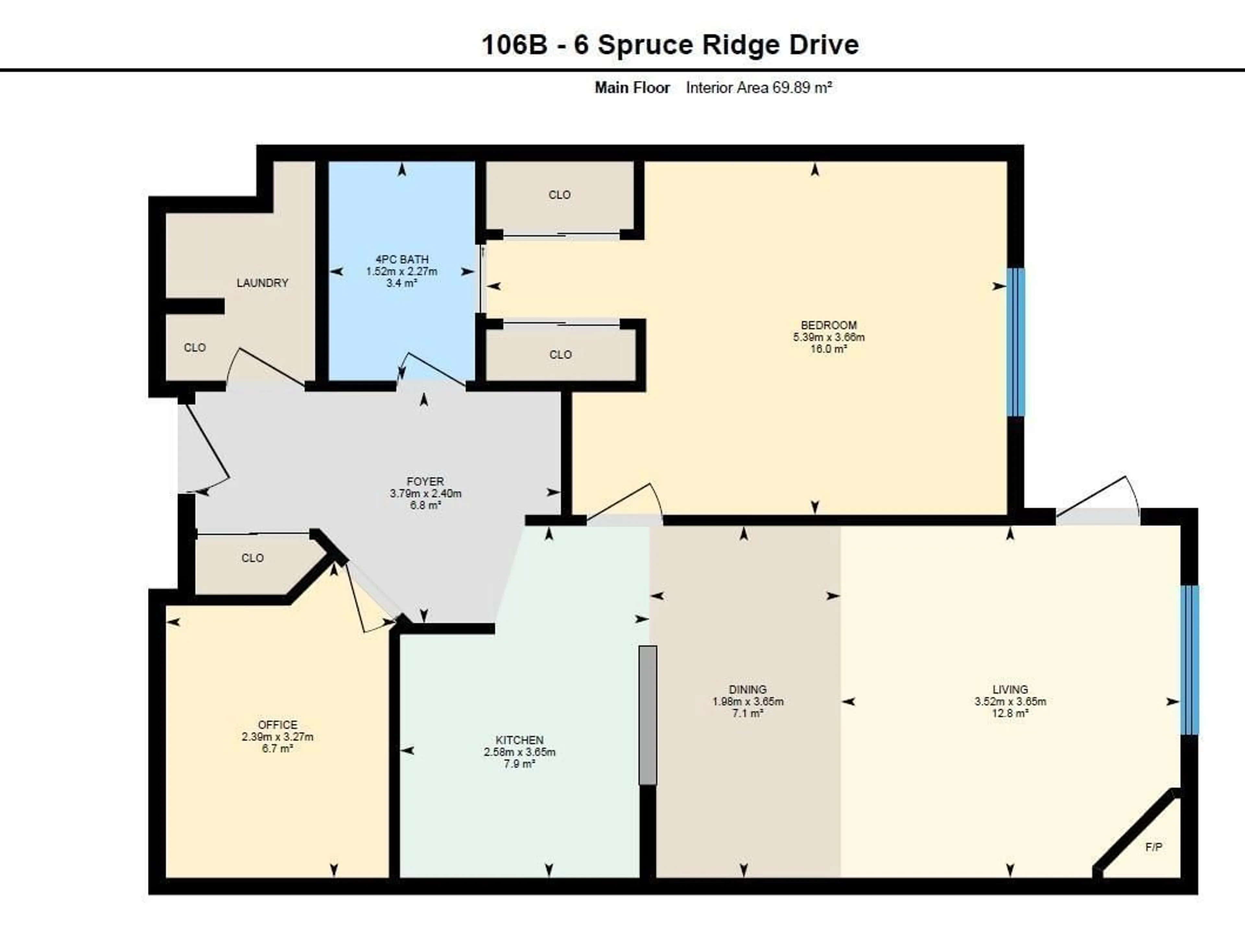 Floor plan for 106B SPRUCE RIDGE DR, Spruce Grove Alberta T7X4P4