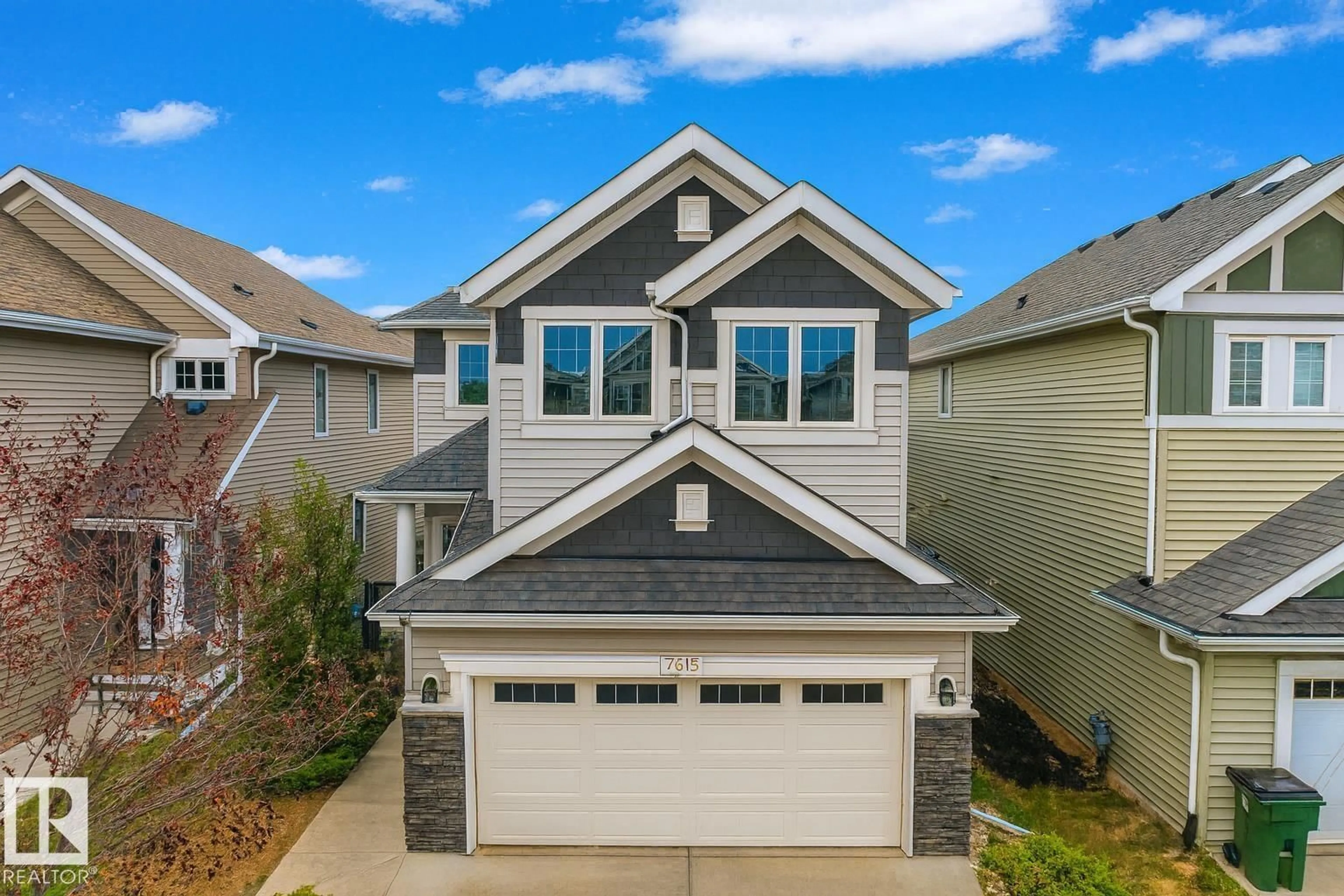 Home with vinyl exterior material, street for 7618 20A AV, Edmonton Alberta T6X0L6