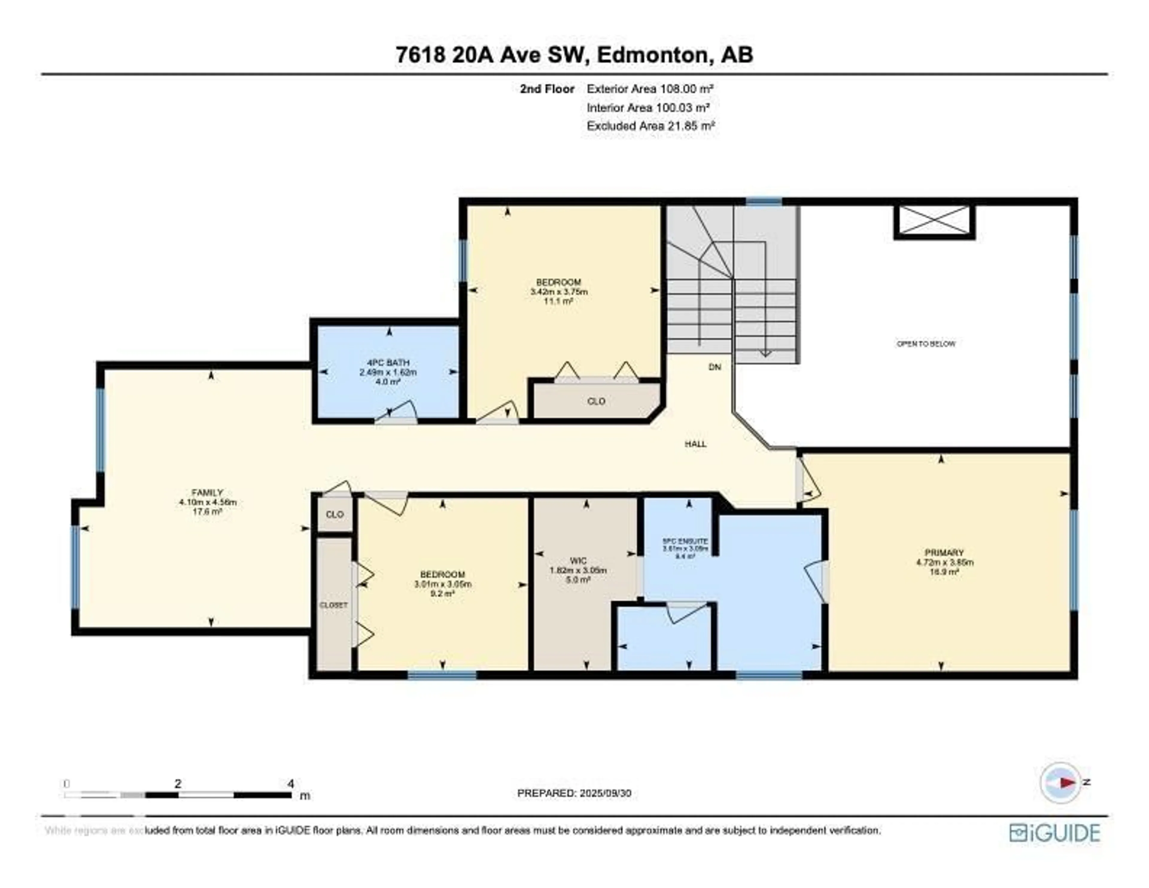 Floor plan for 7618 20A AV, Edmonton Alberta T6X0L6