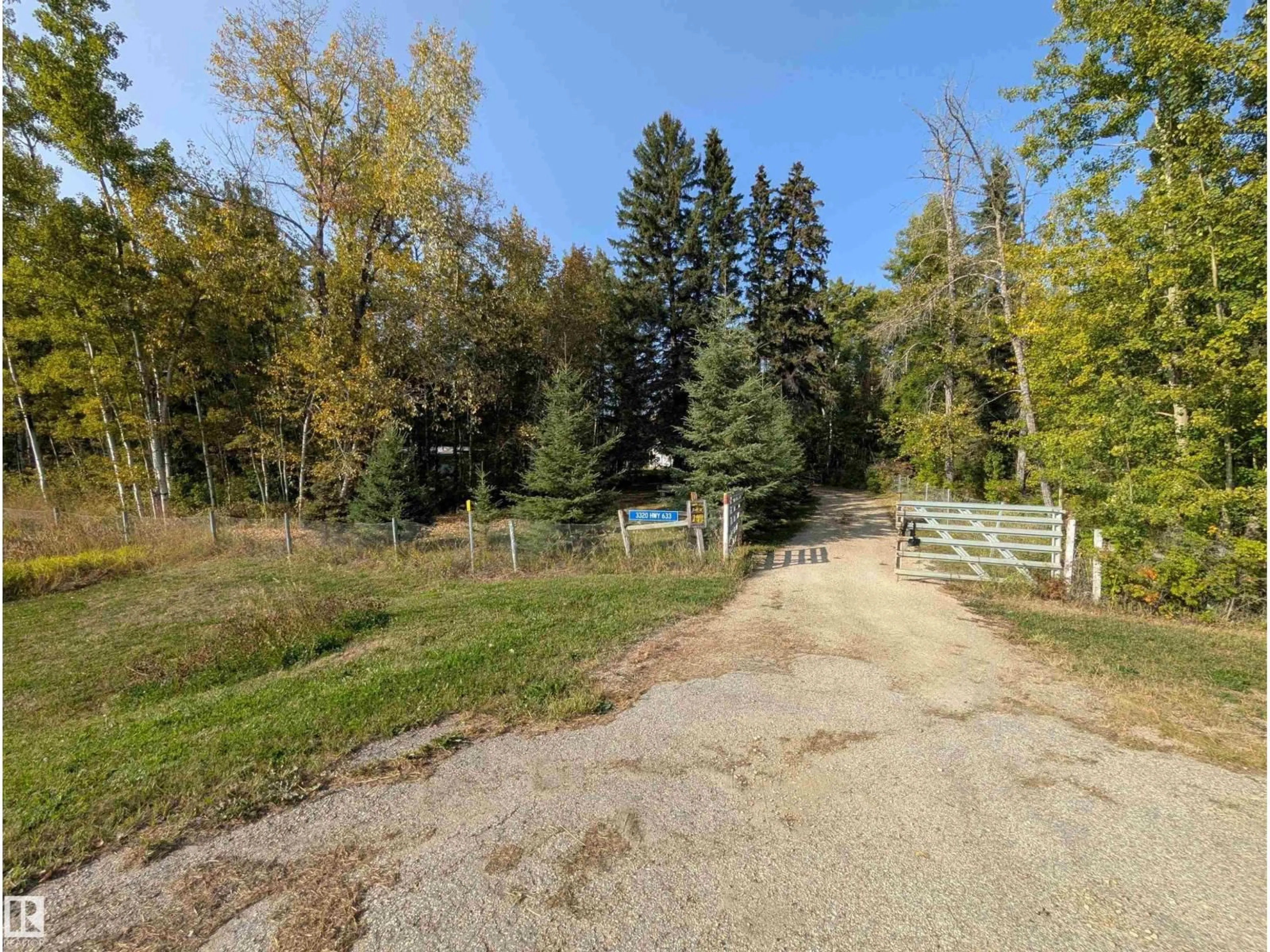 A pic from outside/outdoor area/front of a property/back of a property/a pic from drone, forest/trees view for 3320 HWY 633, Rural Lac Ste. Anne County Alberta T0E0A0