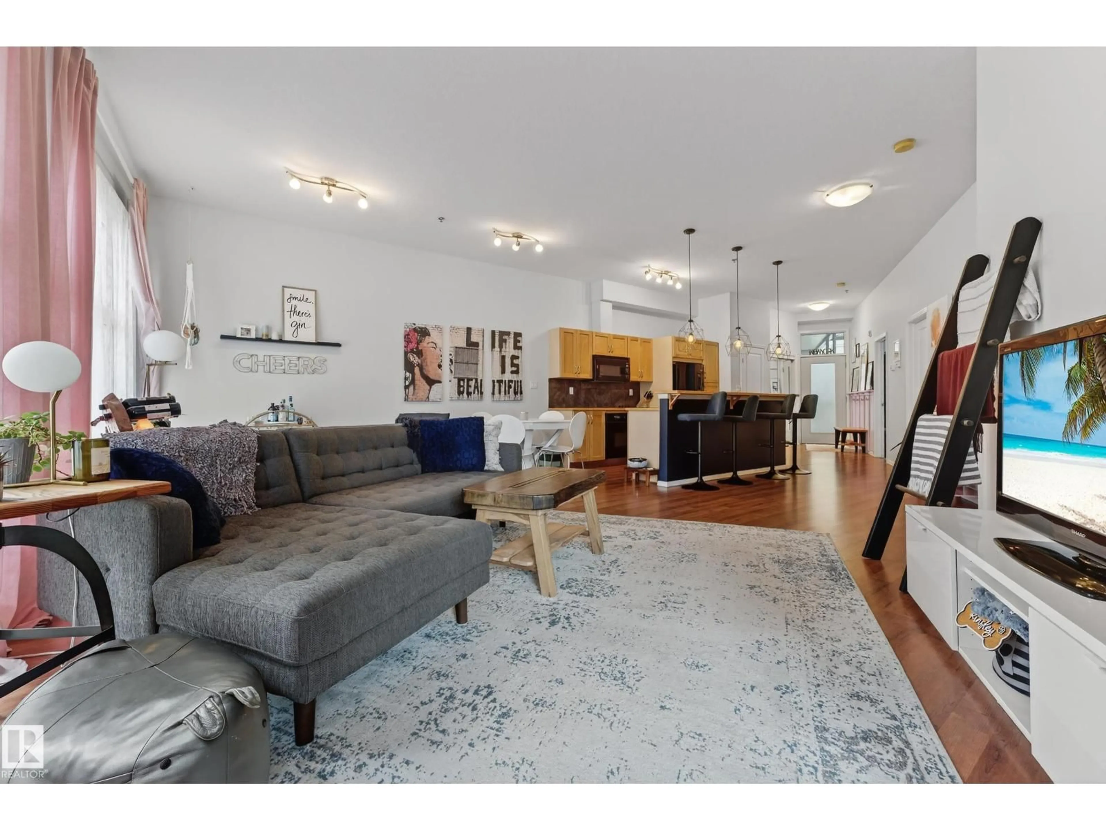 Living room with furniture, unknown for #416 - 10147 112 ST, Edmonton Alberta T6E6C6