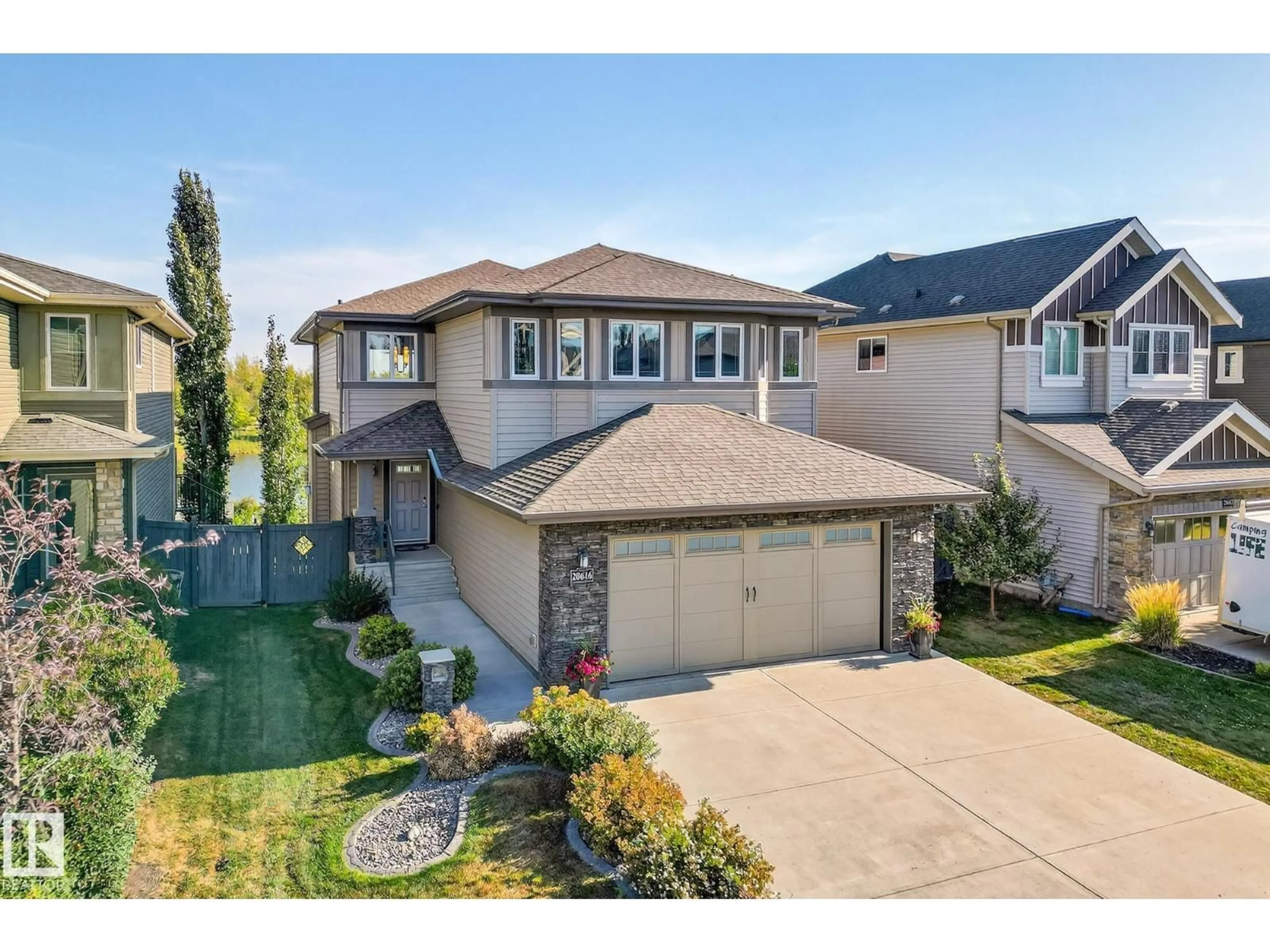 A pic from outside/outdoor area/front of a property/back of a property/a pic from drone, street for 20616 131 AV, Edmonton Alberta T5S0J3