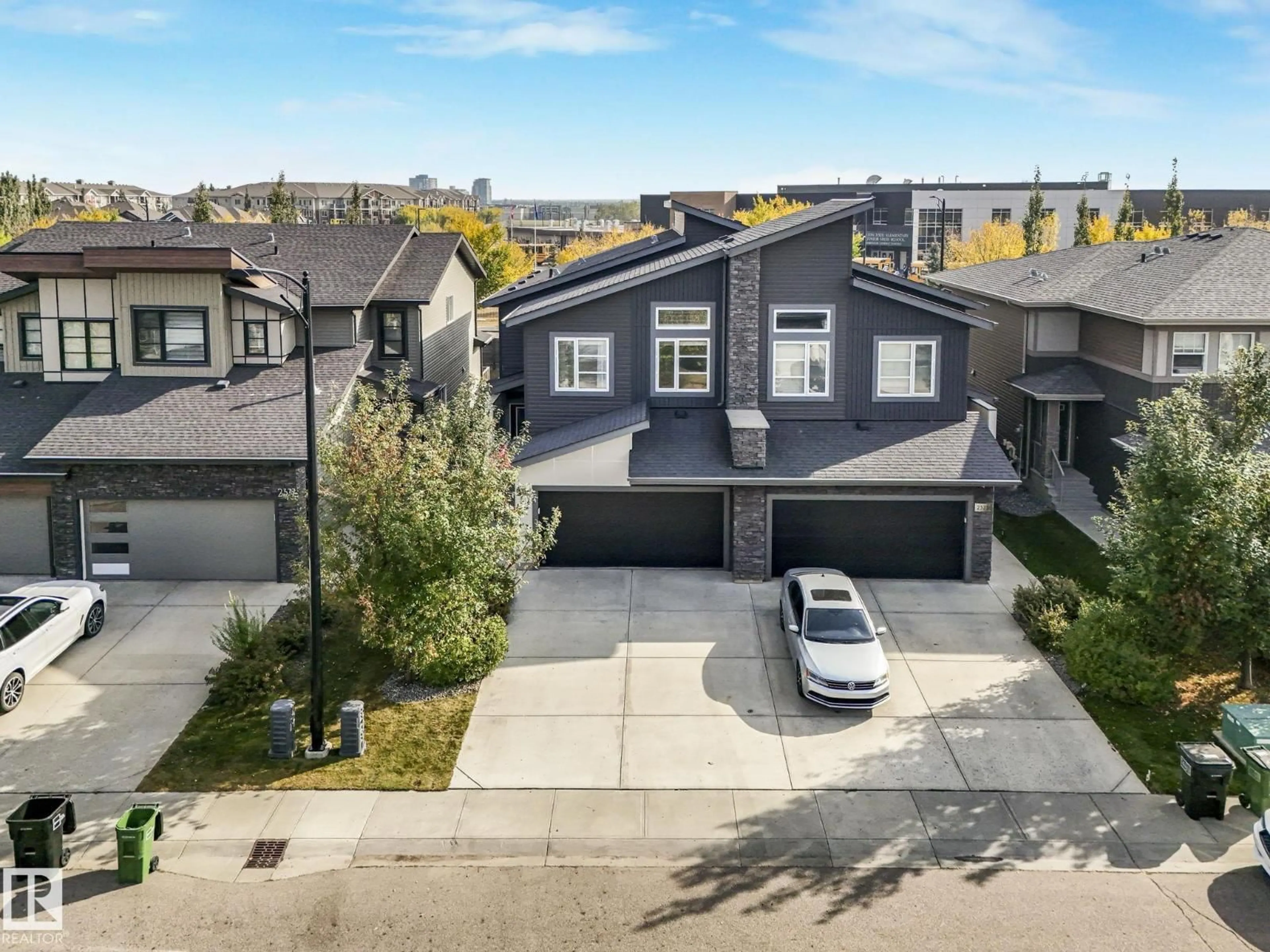 A pic from outside/outdoor area/front of a property/back of a property/a pic from drone, street for 2375 WARE CR, Edmonton Alberta T6W2V1