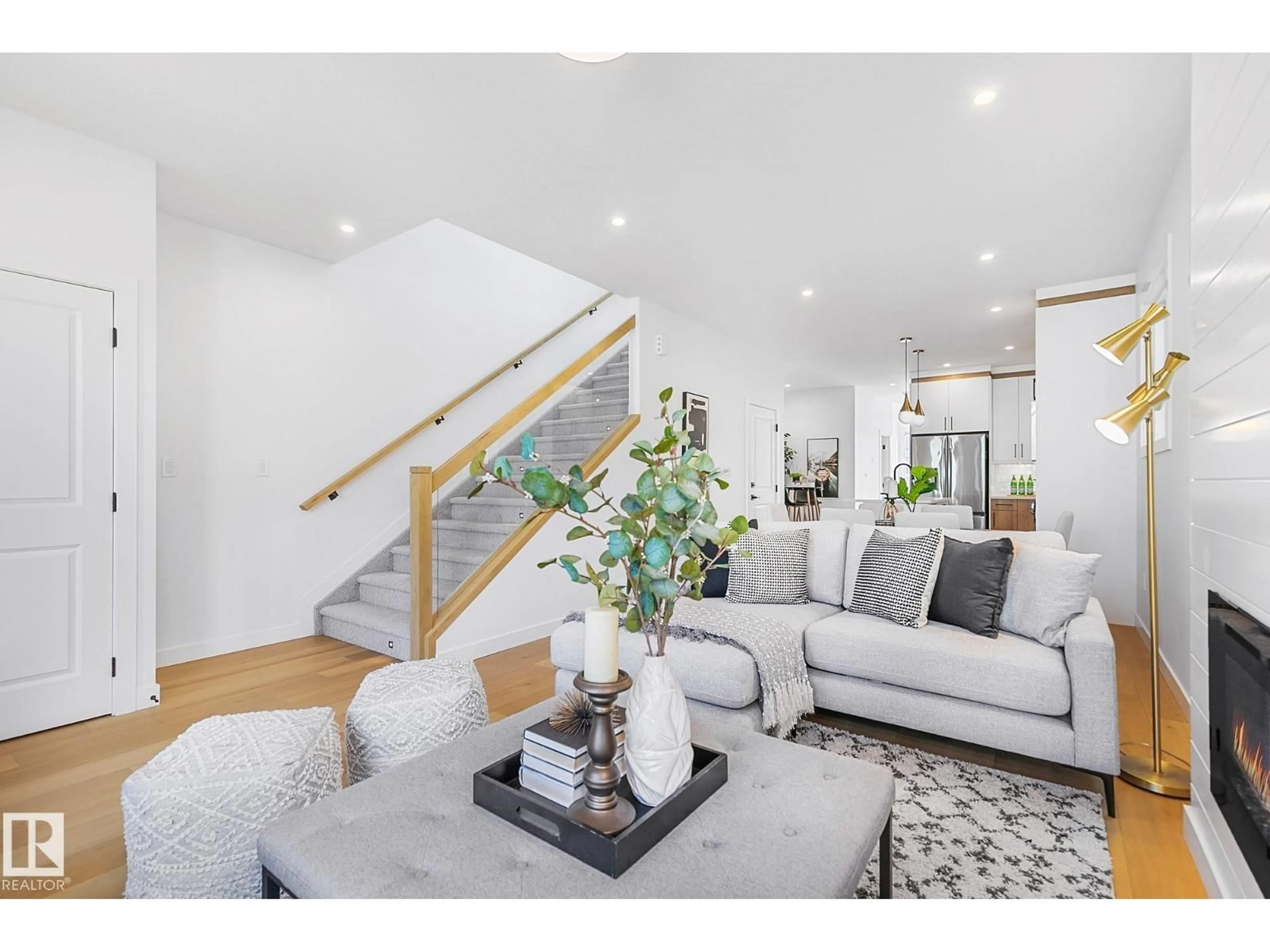 Living room with furniture, unknown for NW - 9813 155 ST, Edmonton Alberta T5P2L1
