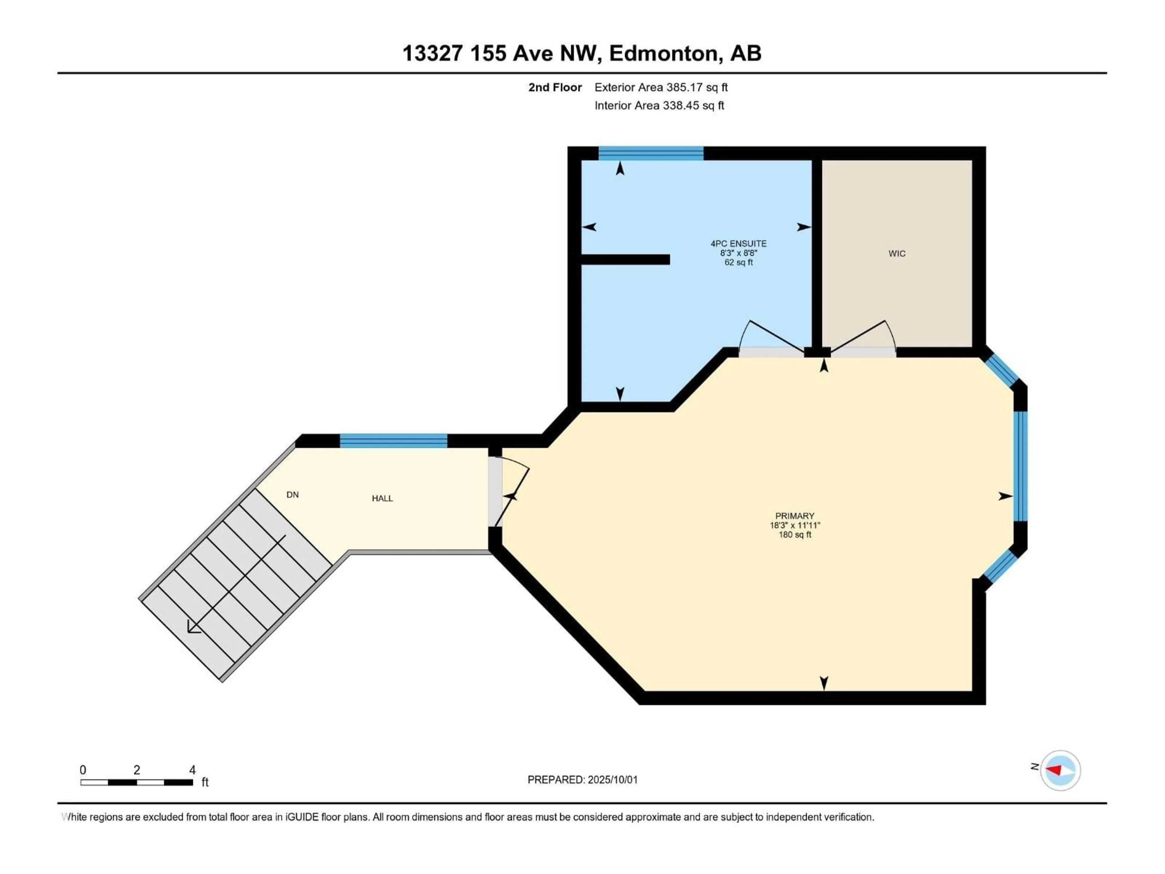 Floor plan for 13327 155 AV, Edmonton Alberta T6V0B8