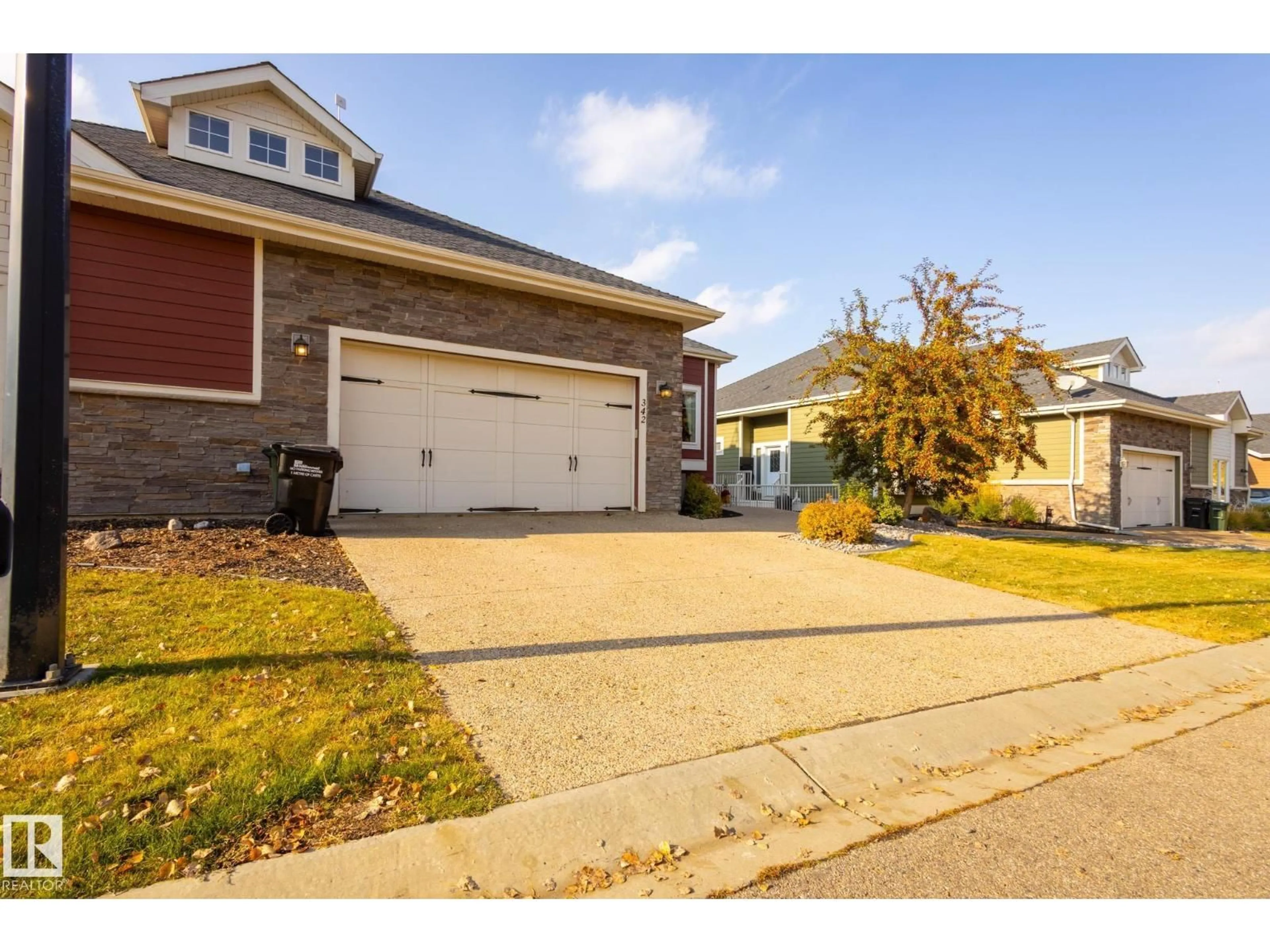 Home with vinyl exterior material, street for 342 - 51101 RGE ROAD 222, Rural Strathcona County Alberta T8C1G9