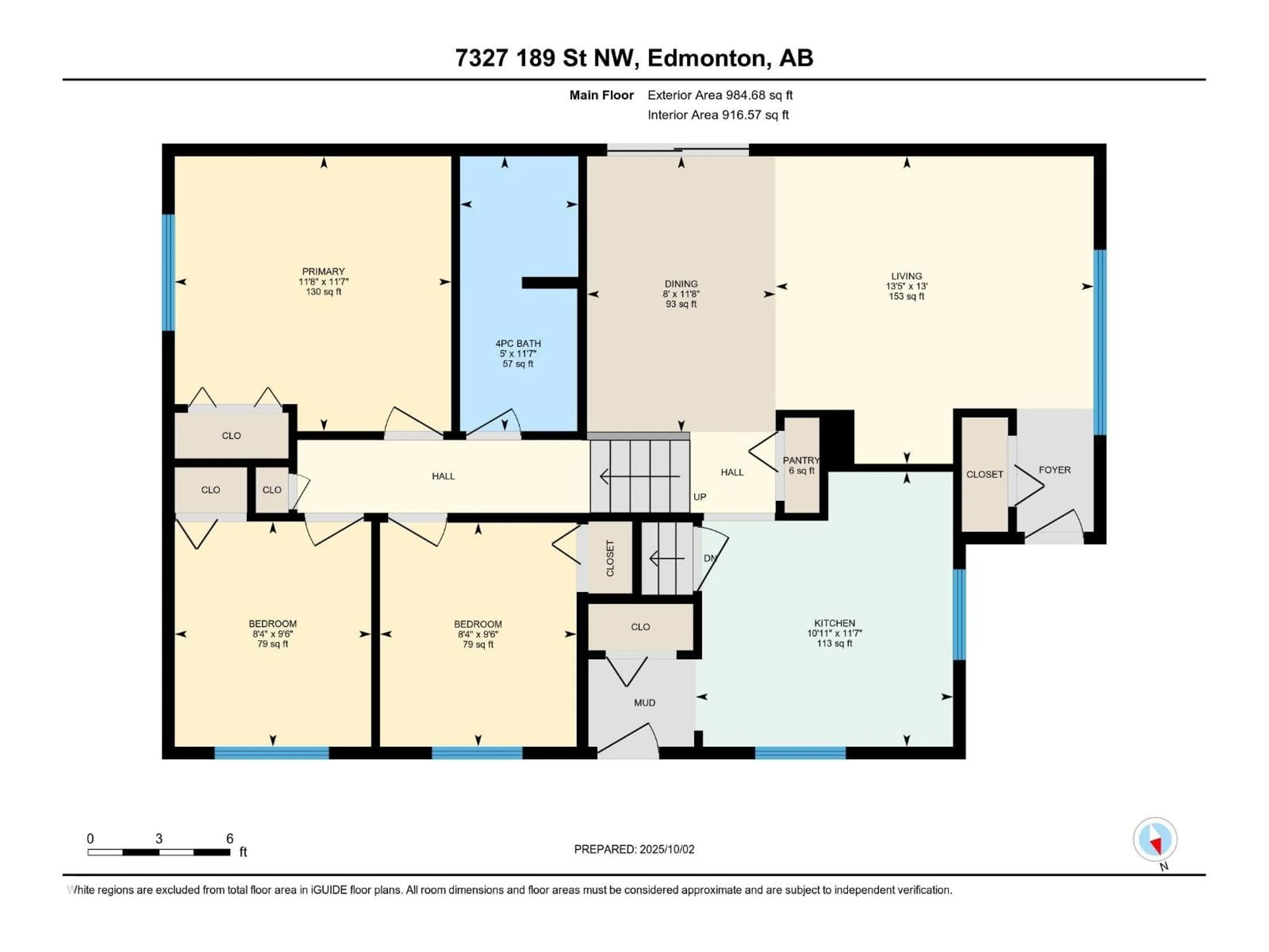 Floor plan for NW - 7327 189 ST, Edmonton Alberta T5T5G7