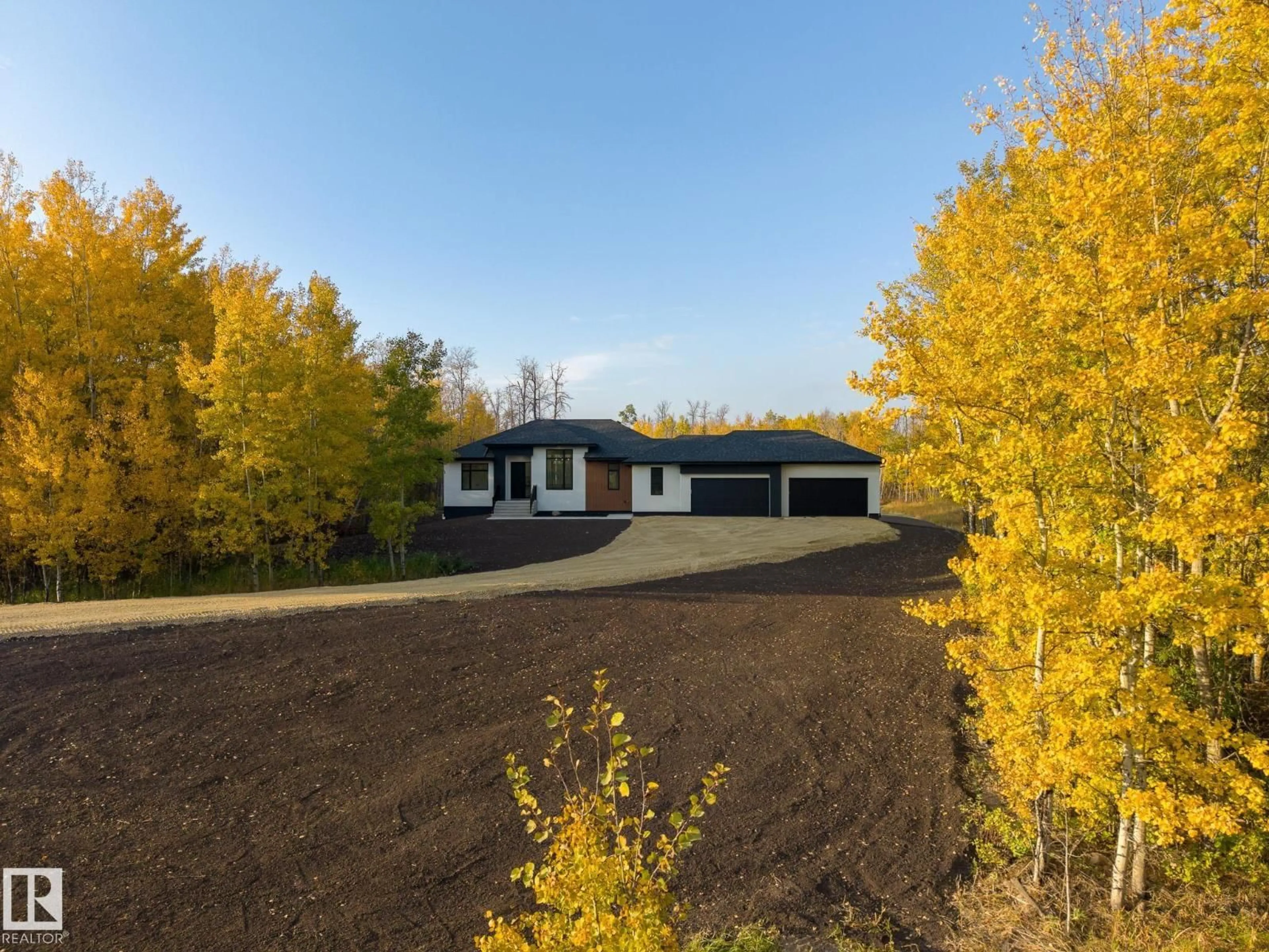 A pic from outside/outdoor area/front of a property/back of a property/a pic from drone, unknown for 225 RGE RD 205, Rural Camrose County Alberta T0B2M1