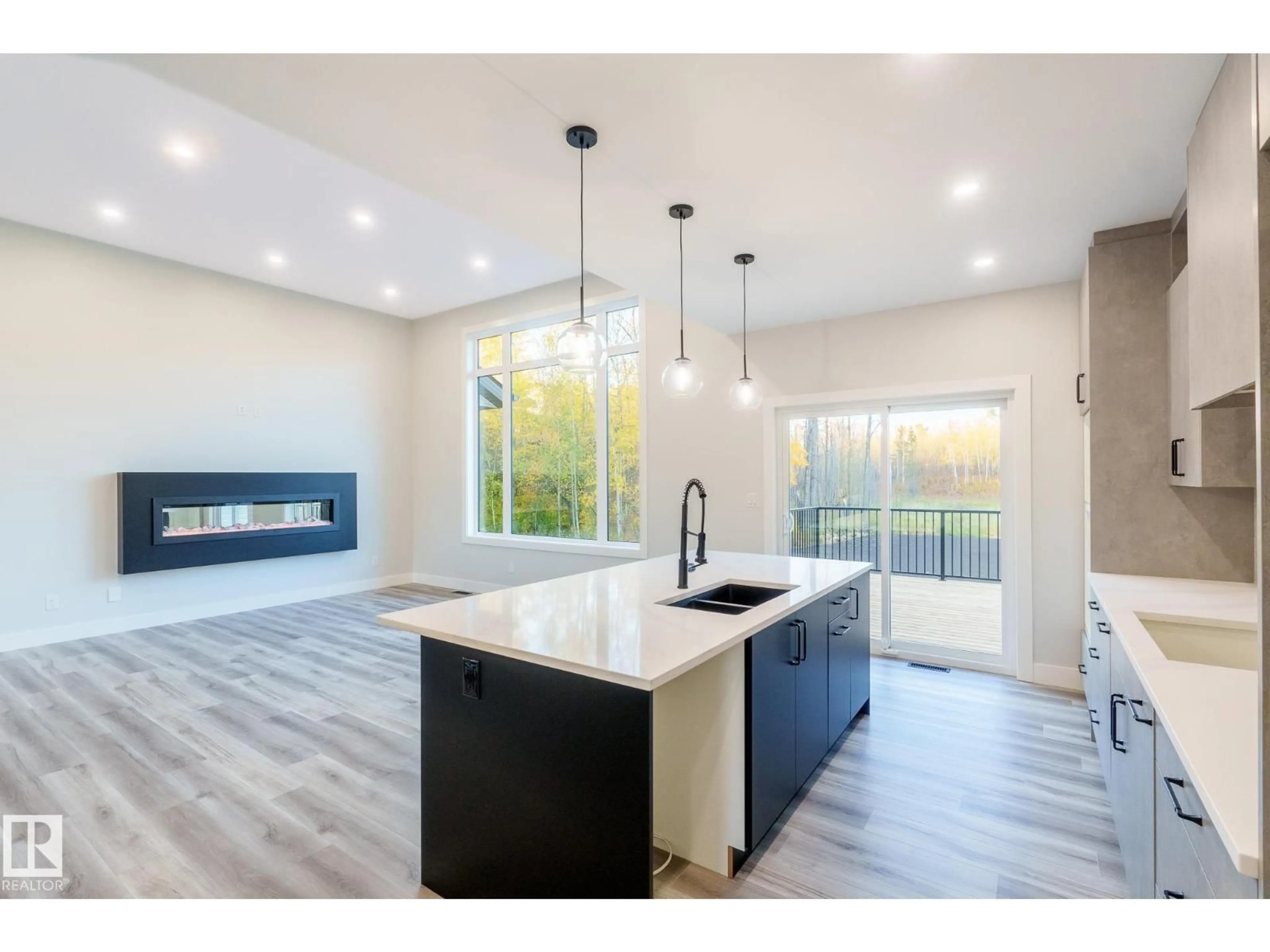 Open concept kitchen, unknown for 225 RGE RD 205, Rural Camrose County Alberta T0B2M1