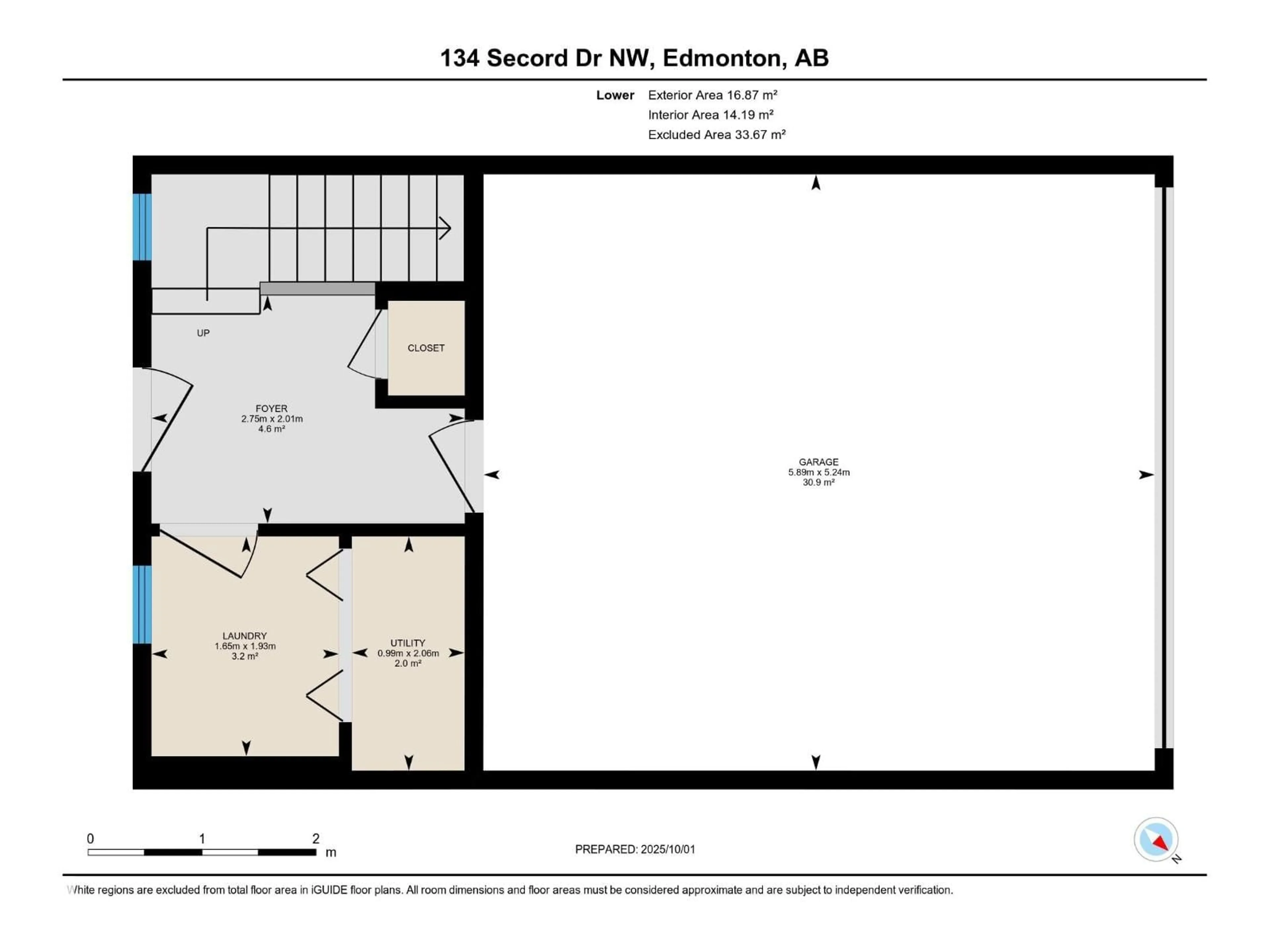 Floor plan for 134 SECORD DR, Edmonton Alberta T5T7N9