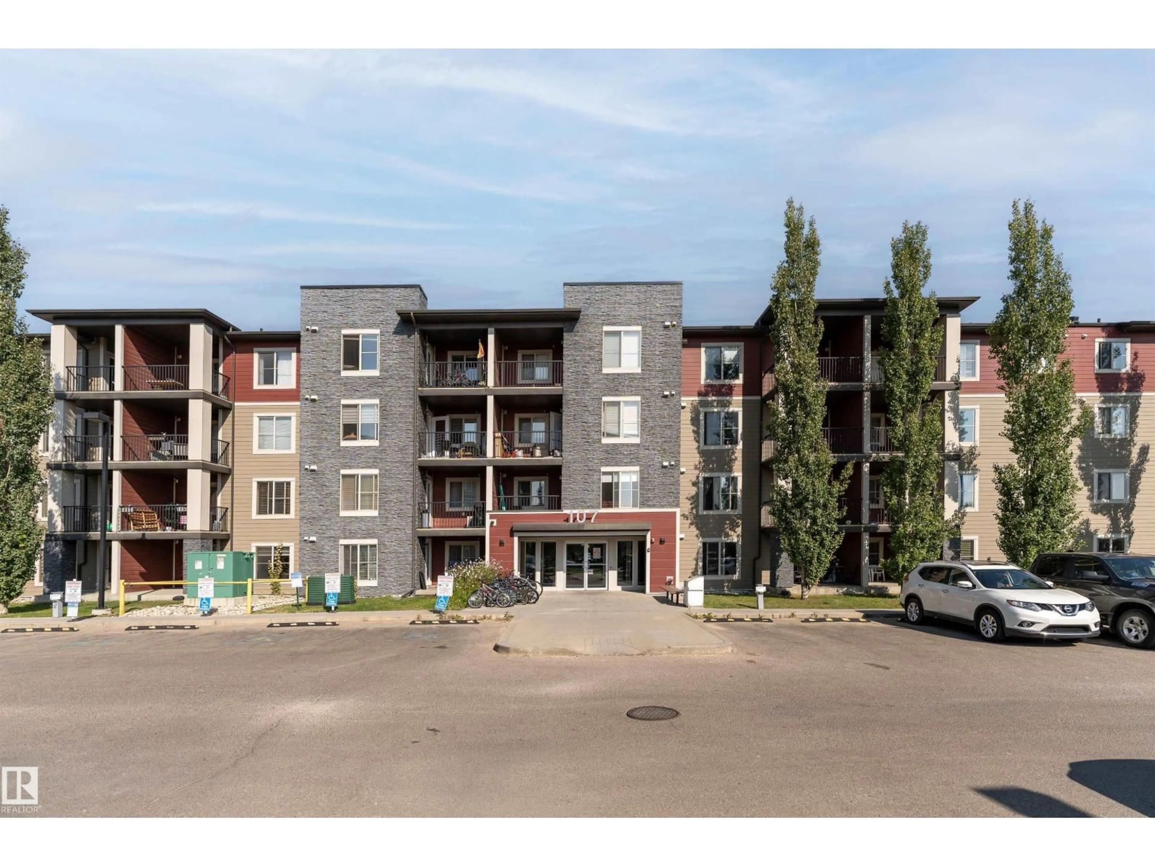 A pic from outside/outdoor area/front of a property/back of a property/a pic from drone, building for SW - 211 107 WATT CM, Edmonton Alberta T6X2C6