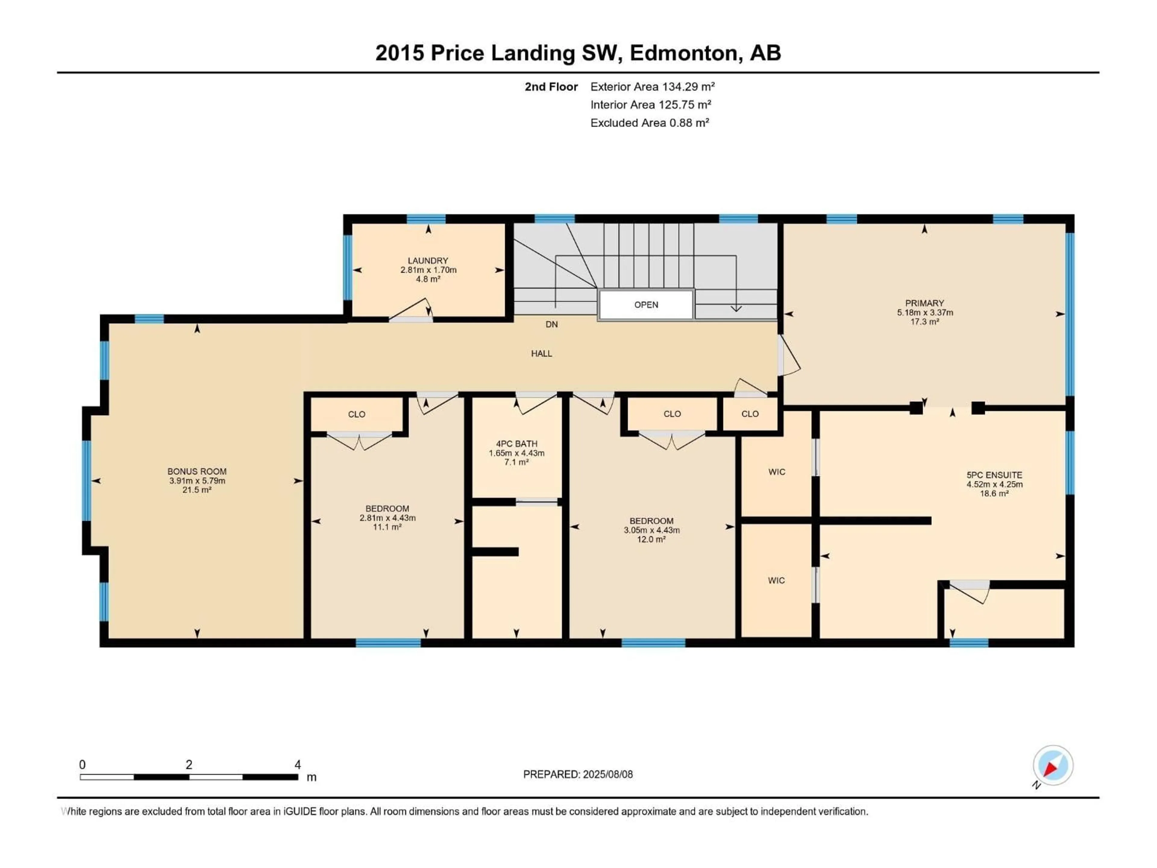 Floor plan for 2015 PRICE LANDING LD, Edmonton Alberta T6W3P8