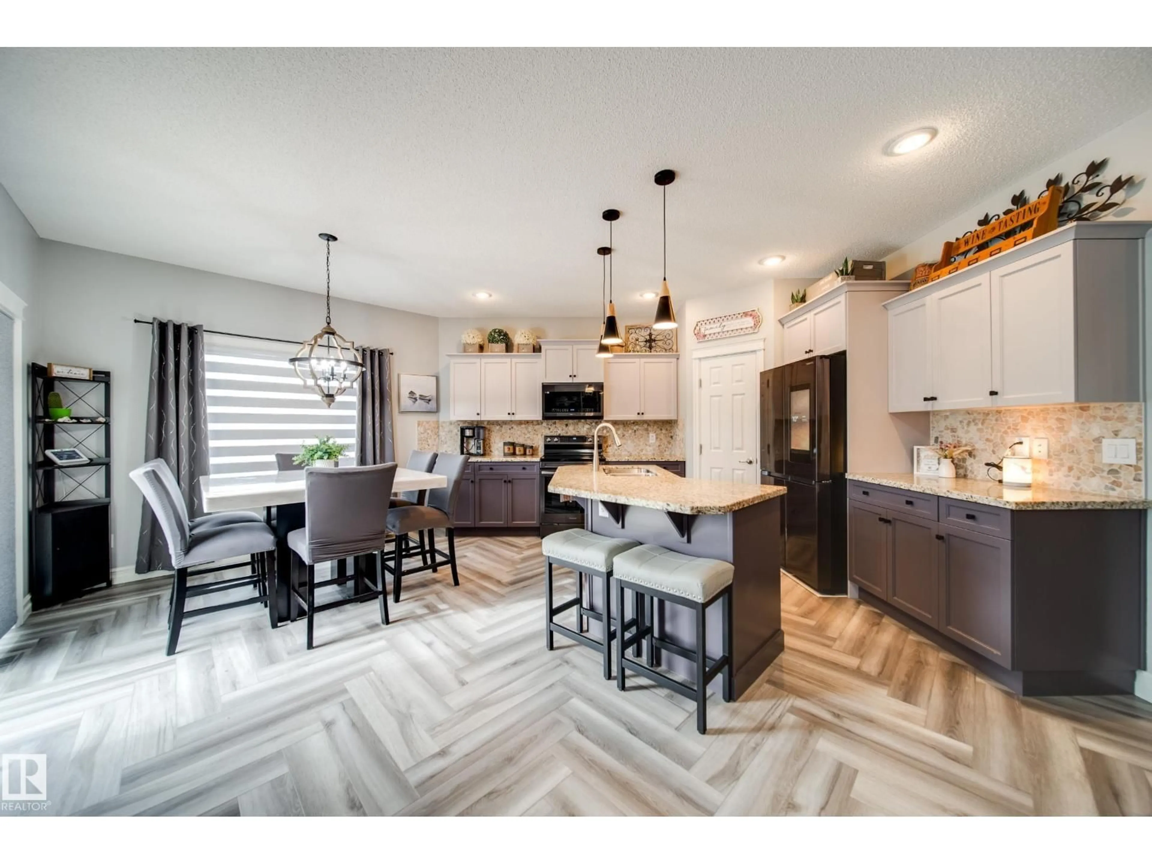 Open concept kitchen, unknown for 5927 6 AV, Edmonton Alberta T6X0G4