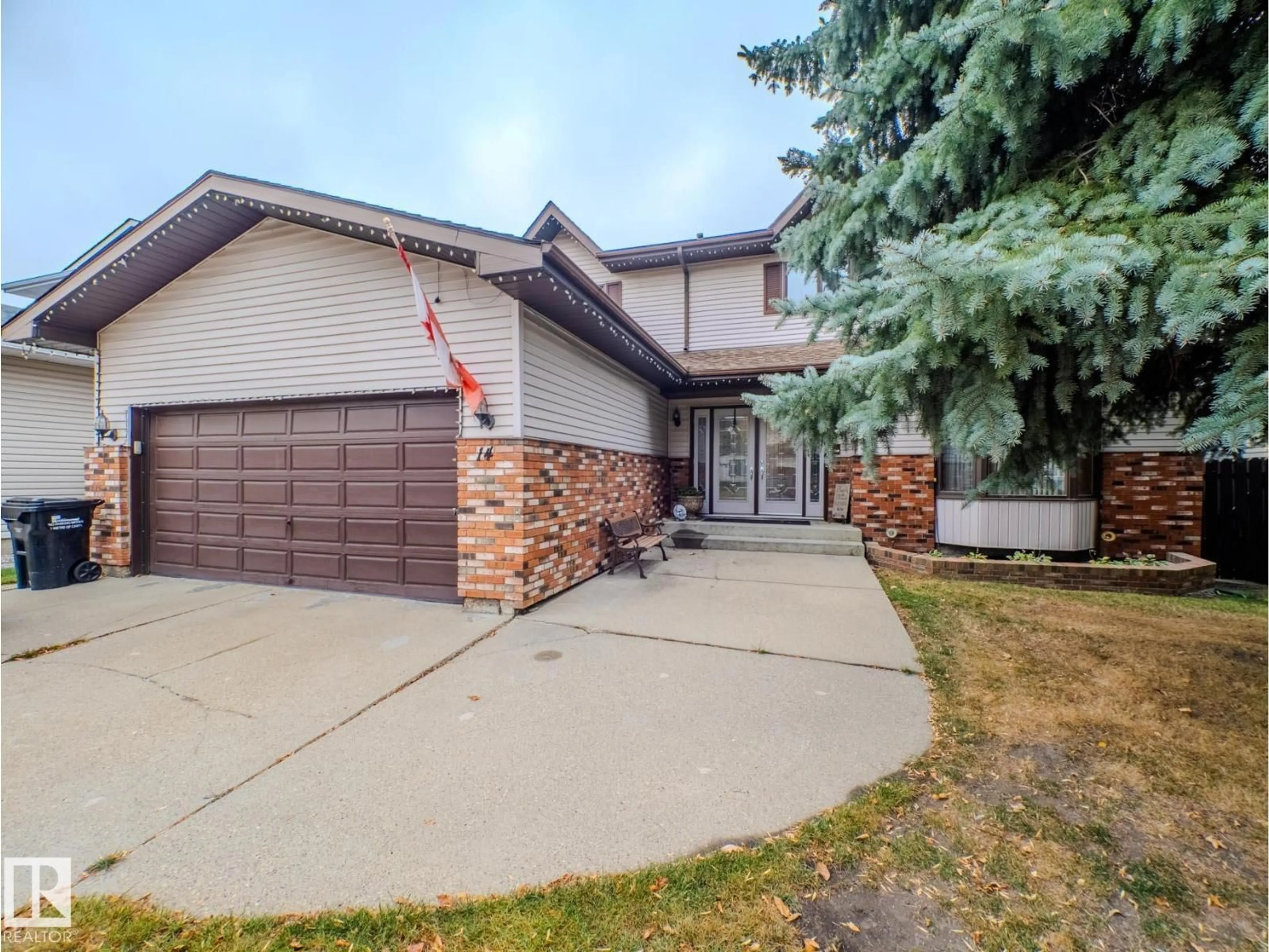 Home with brick exterior material, street for 14 GREENBRIAR CR, Sherwood Park Alberta T8H1H8