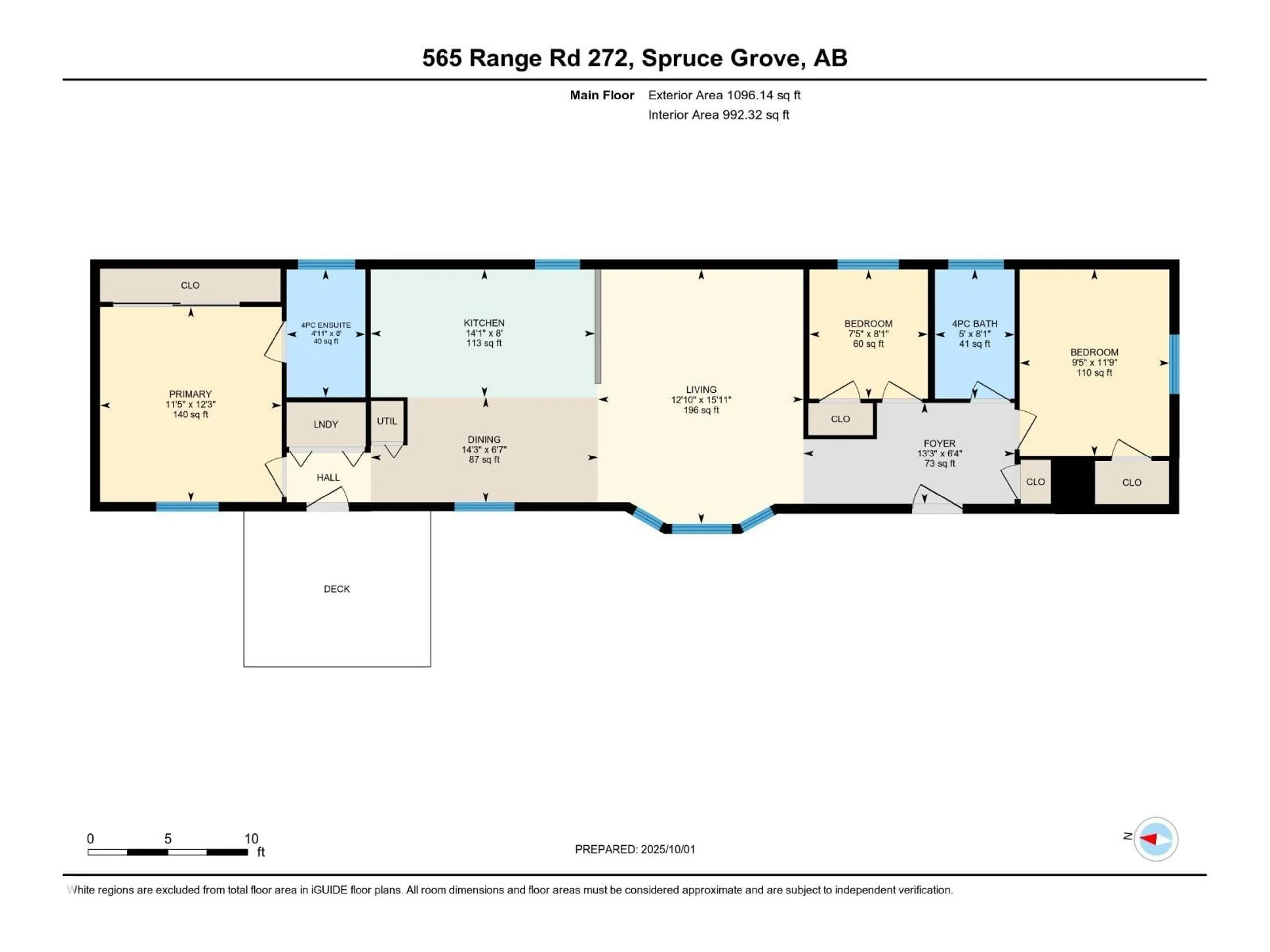 Floor plan for 565 53222 RANGE ROAD ROAD, Rural Parkland County Alberta T7X3P6