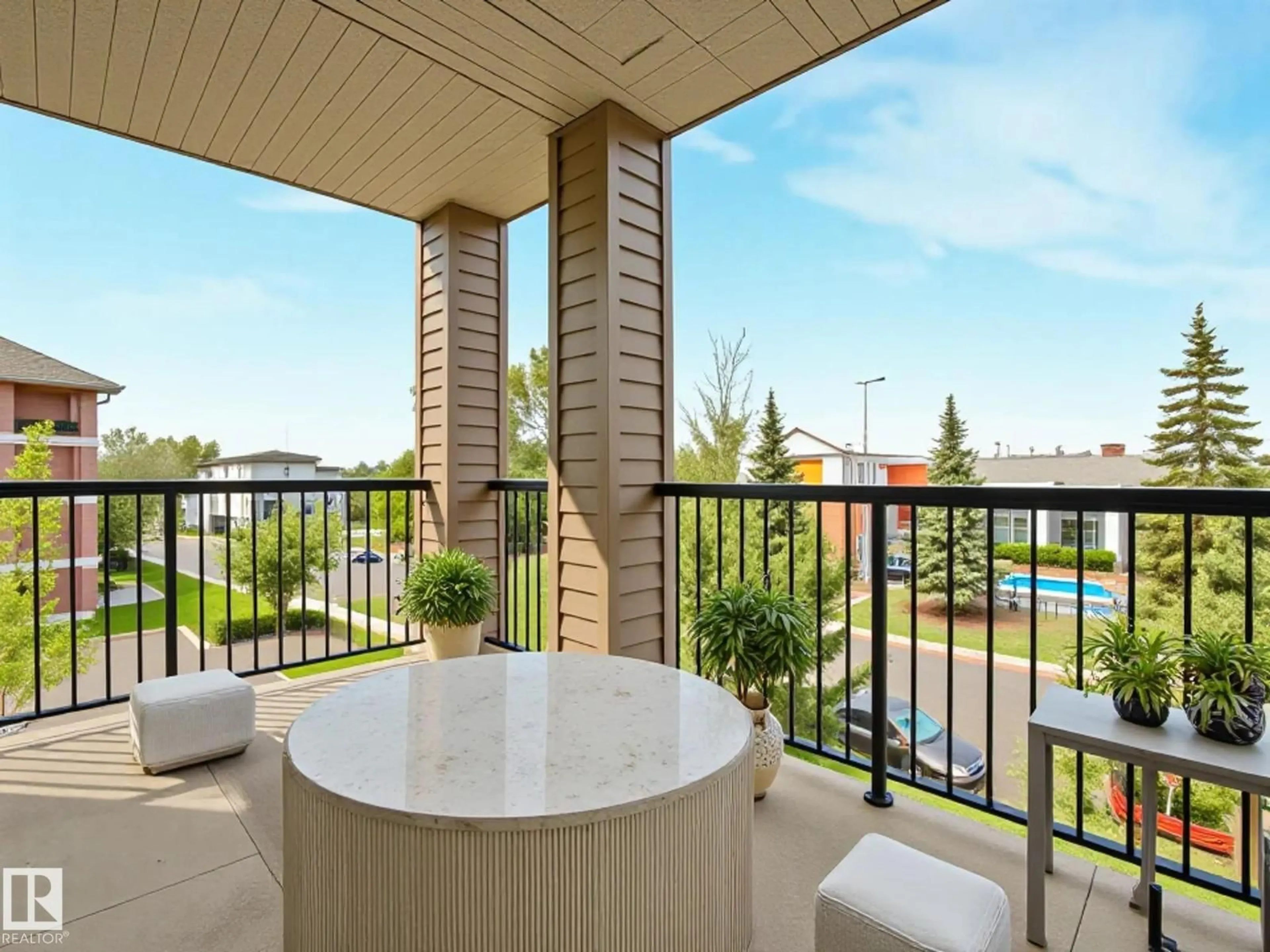 Balcony in the apartment, unknown for #302 - 17407 99 AV, Edmonton Alberta T5T0W7