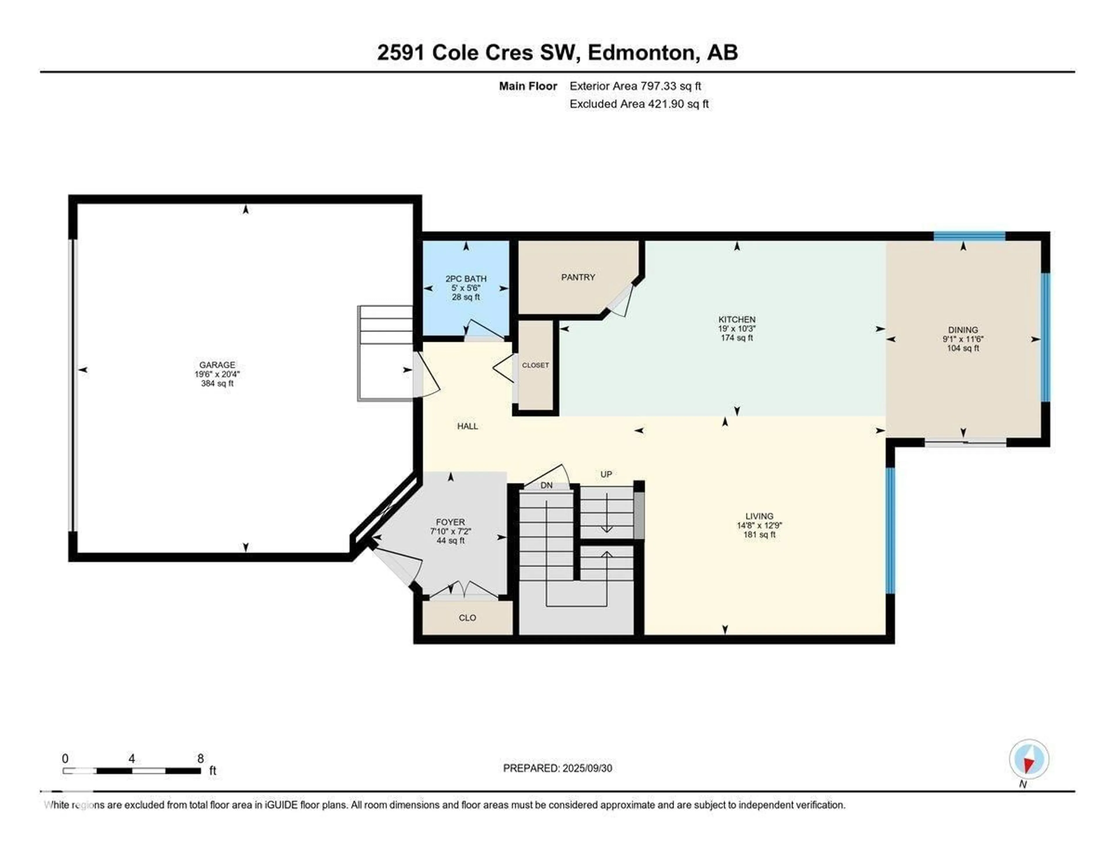 Floor plan for 2591 COLE CR, Edmonton Alberta T6W2A3
