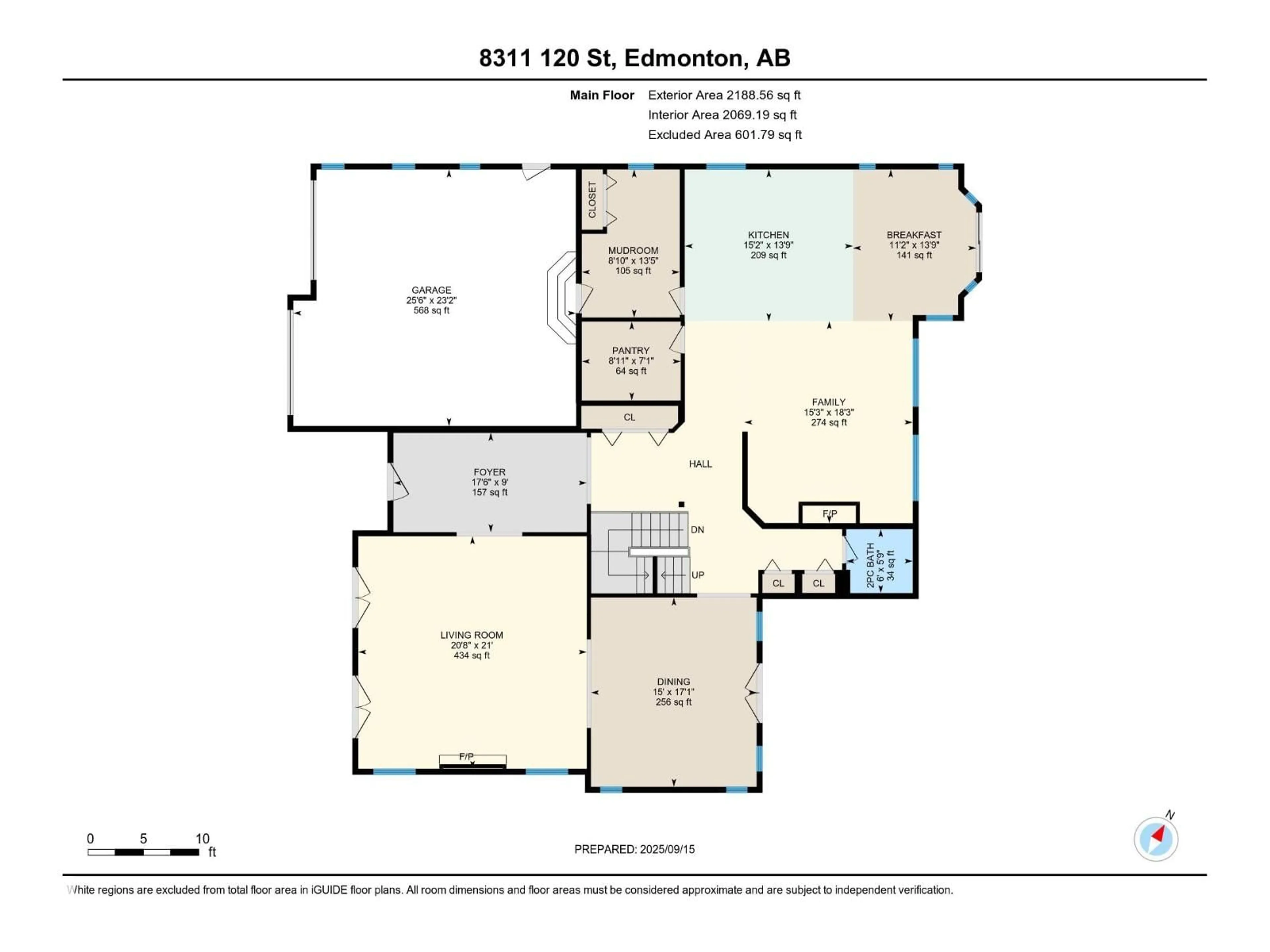 Floor plan for NW - 8311 120 ST, Edmonton Alberta T6G1X1